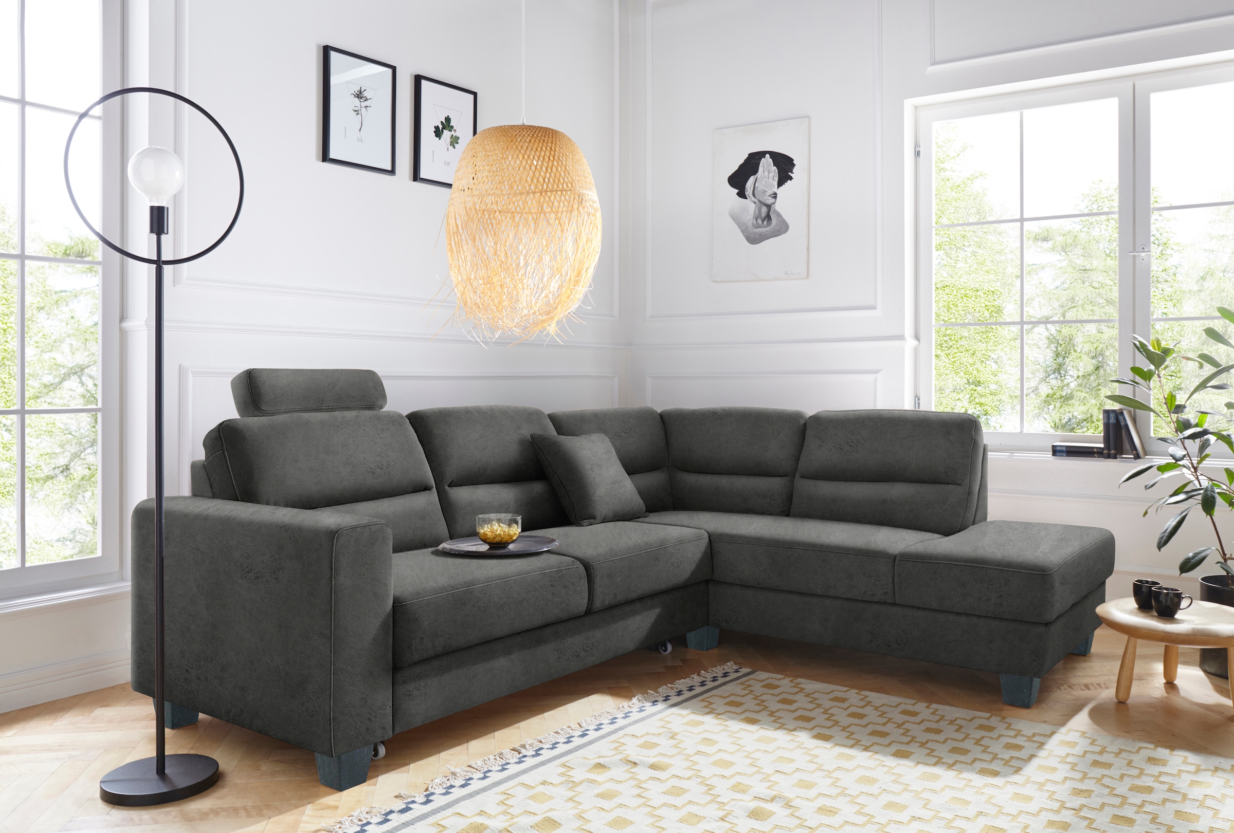 TRENDMANUFAKTUR Ecksofa »Chamber, zeitlos & elegant, bequem, L-Form«, inklu günstig online kaufen