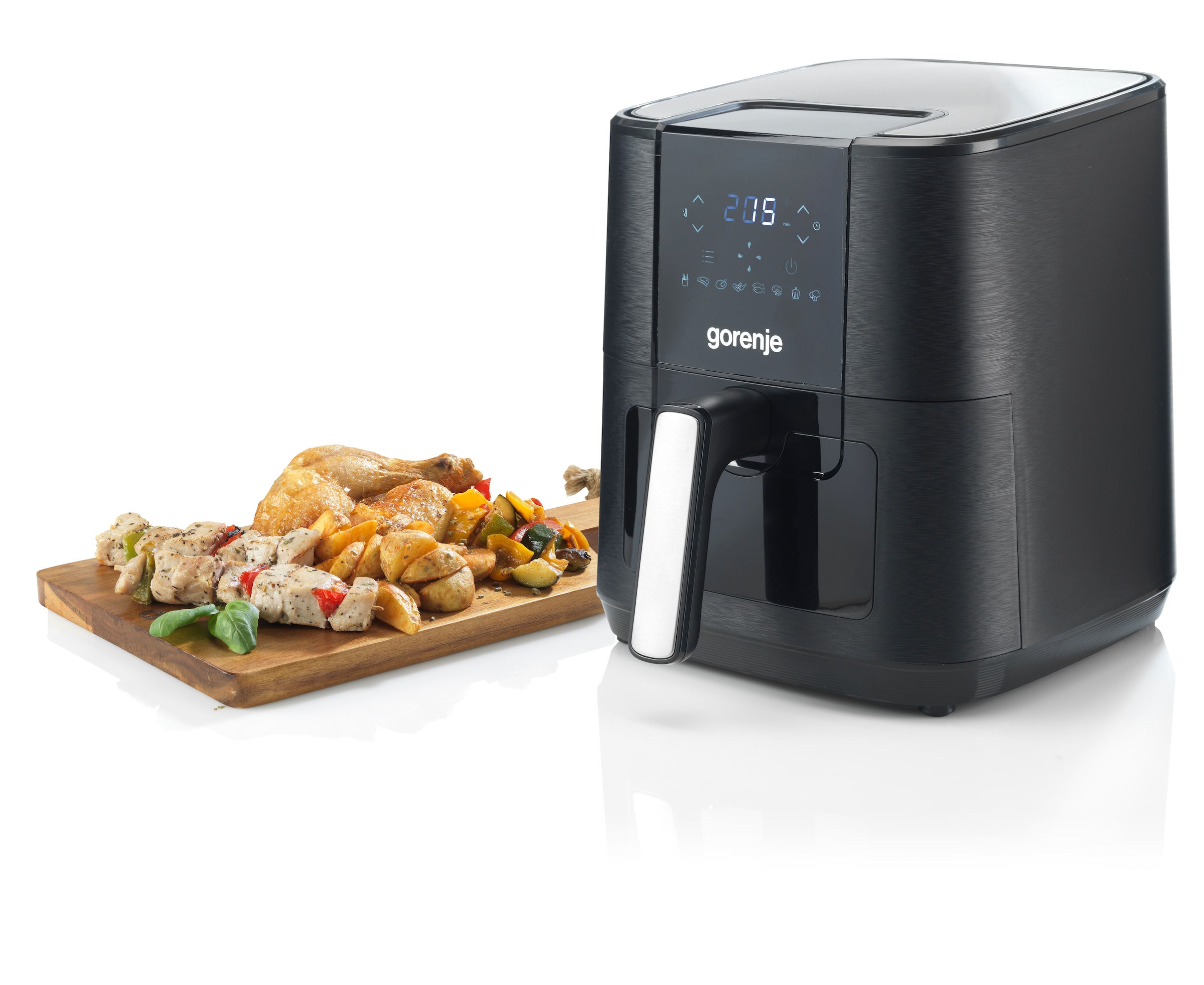 GORENJE Heißluftfritteuse »AF1350DWB«, 1350 W, mit Sichtfenster, 5,4 Liter Volumen, LED-Display