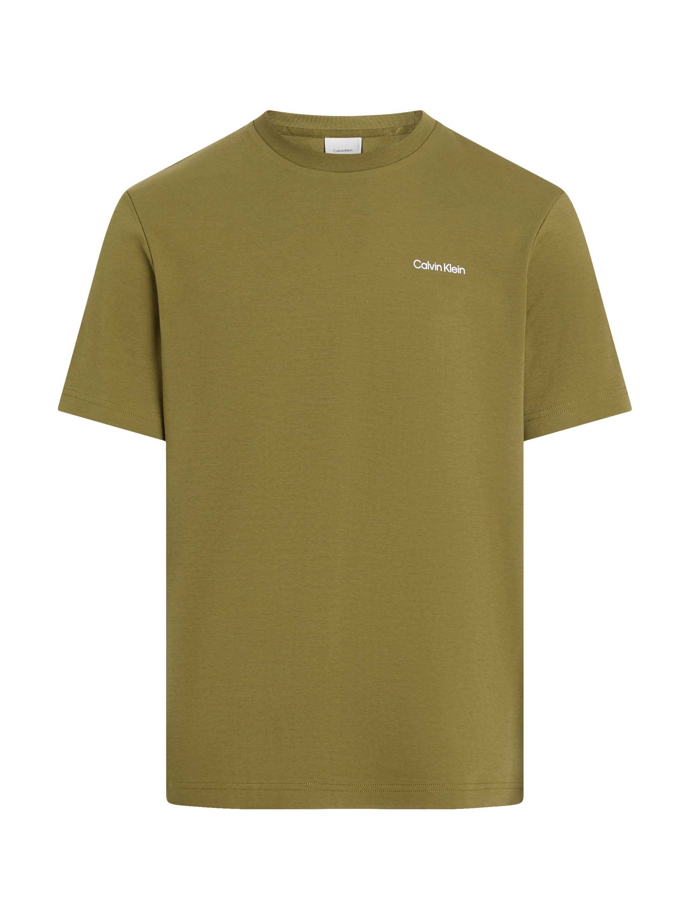 Calvin Klein T-Shirt »Micro Logo«, aus dickem Winterjersey, mit Logoprint