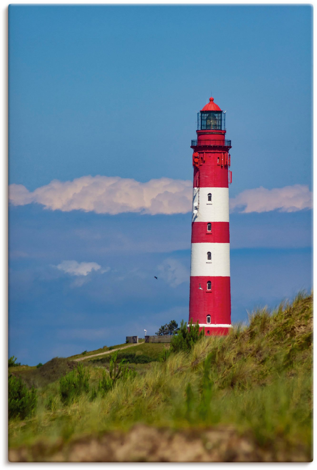 Artland Wandbild »Leuchtturm von Amrum«, Gebäude, (1 St.), als Leinwandbild günstig online kaufen