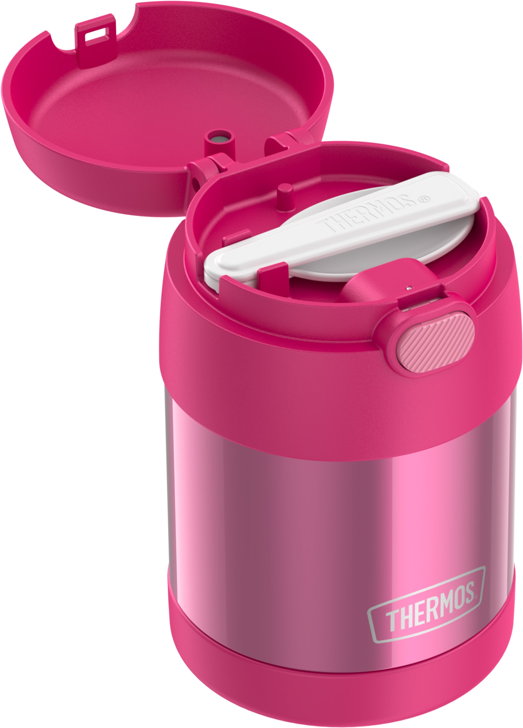 THERMOS Thermobehälter »FUNTAINER FOOD JAR, Thermobehälter für Essen, spülmaschinenfest« 1 Stk. tlg. 0,3l, 5h heiß & 7h kalt, dicht & auslaufsicher, mit klappbarem Löffel
