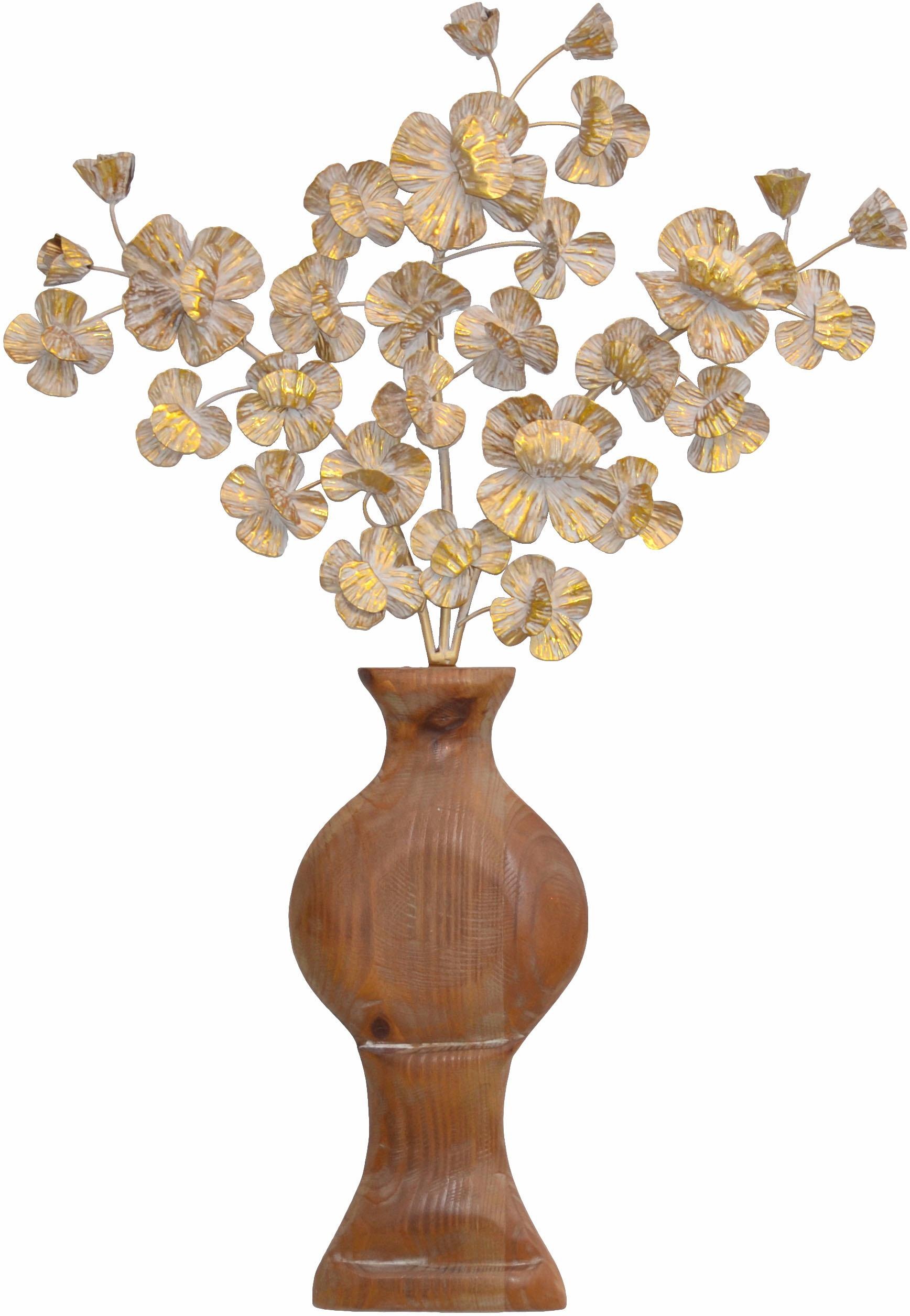 HOFMANN LIVING AND MORE Wanddekoobjekt naturbraun, gold gewischt günstig online kaufen