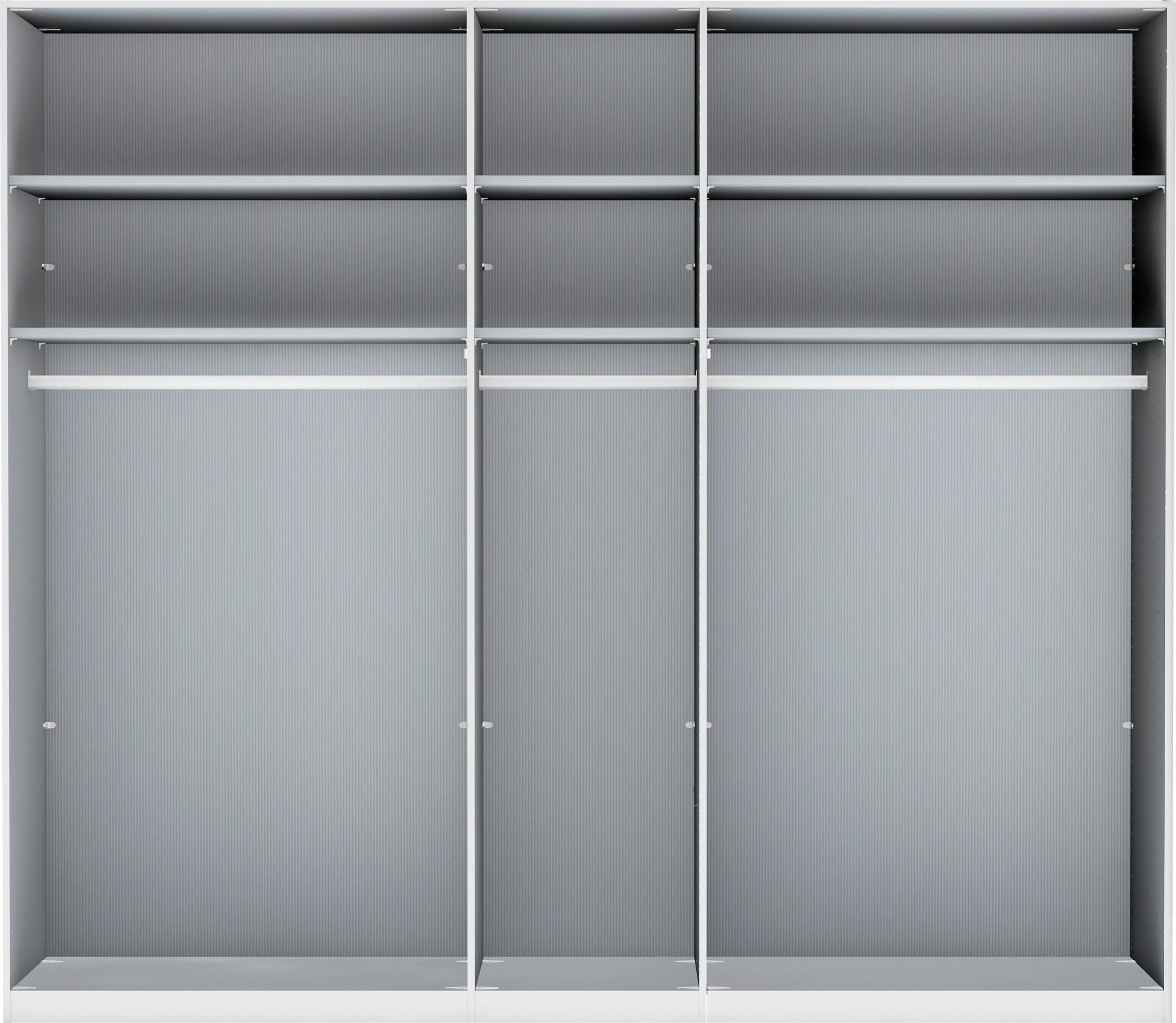 WIEMANN Drehtürenschrank »Monaco, Made in Germany, höhenverstellbare Inneneinteilung«, mit edler Glasfront und hochwertigen Beschläge inkl. Türdämpfung