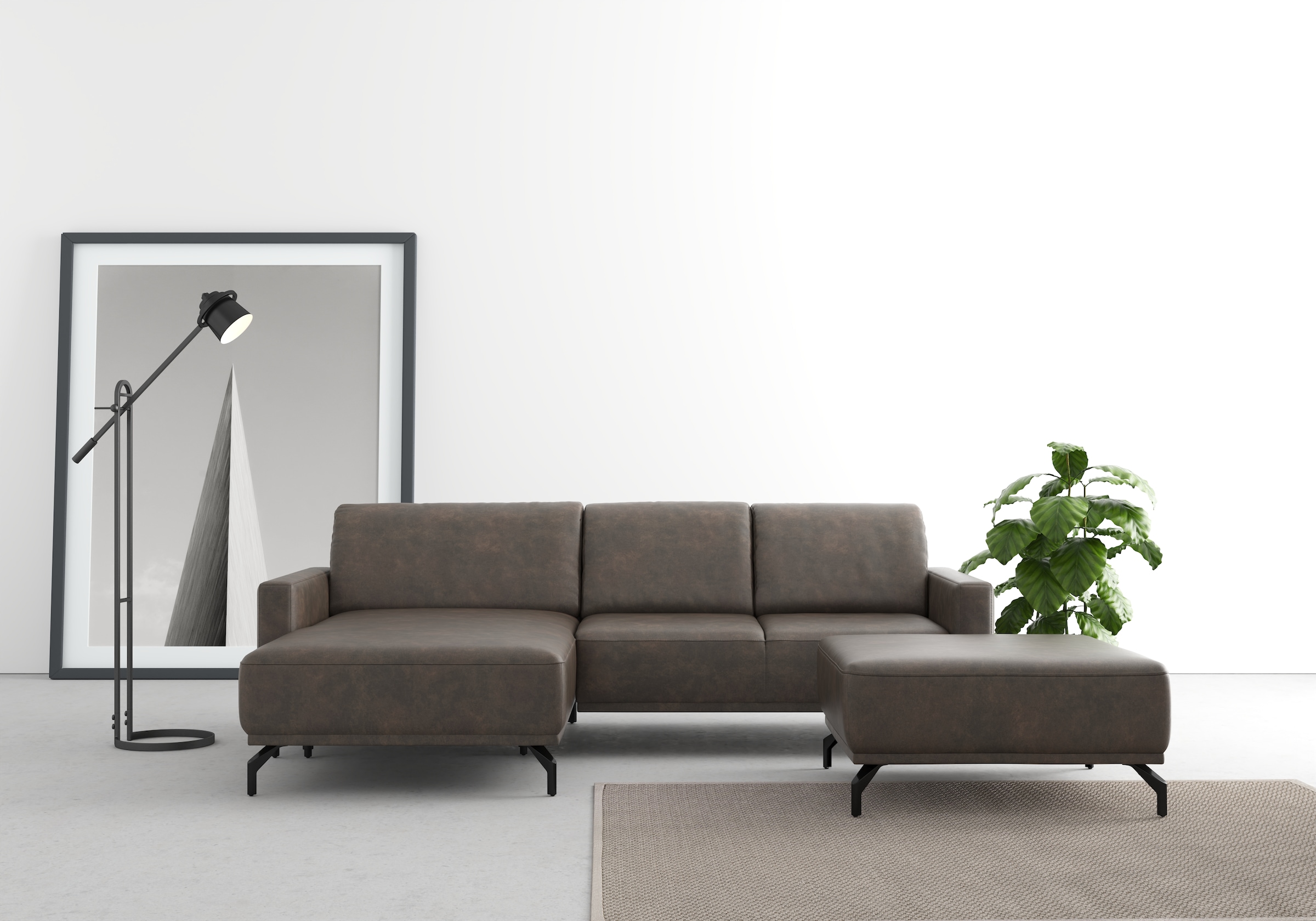 sit&more Ecksofa "Bailando L-Form", wahlweise mit Kopfteilverstellung und V günstig online kaufen