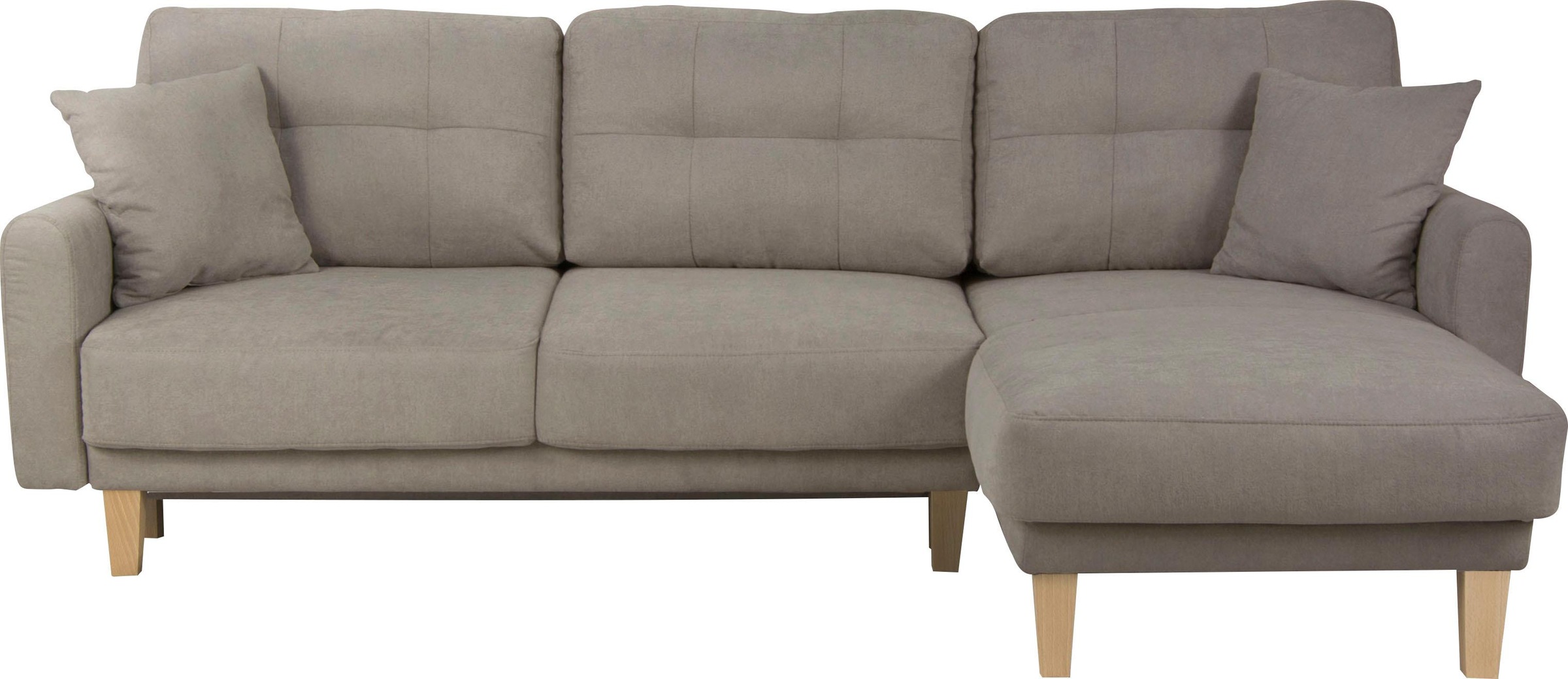 Home affaire Ecksofa »TRIPLO optionale Schlafsofa mit Bettkasten, Maße B/T/H: 234/164/89 cm«, L-Form wahlweise mit Bettfunktion - Liegefläche 132x210 cm