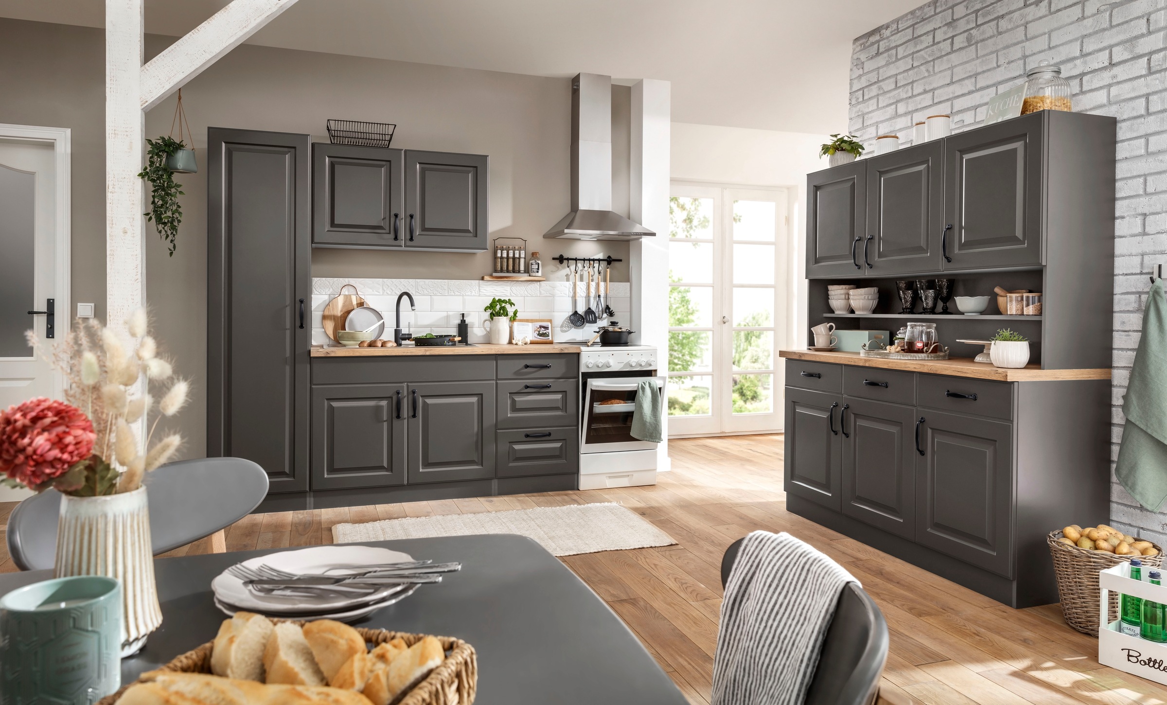 wiho Küchen Spülenschrank "Erla, TOPSELLER" 100 cm breit mit Kassettenfront günstig online kaufen