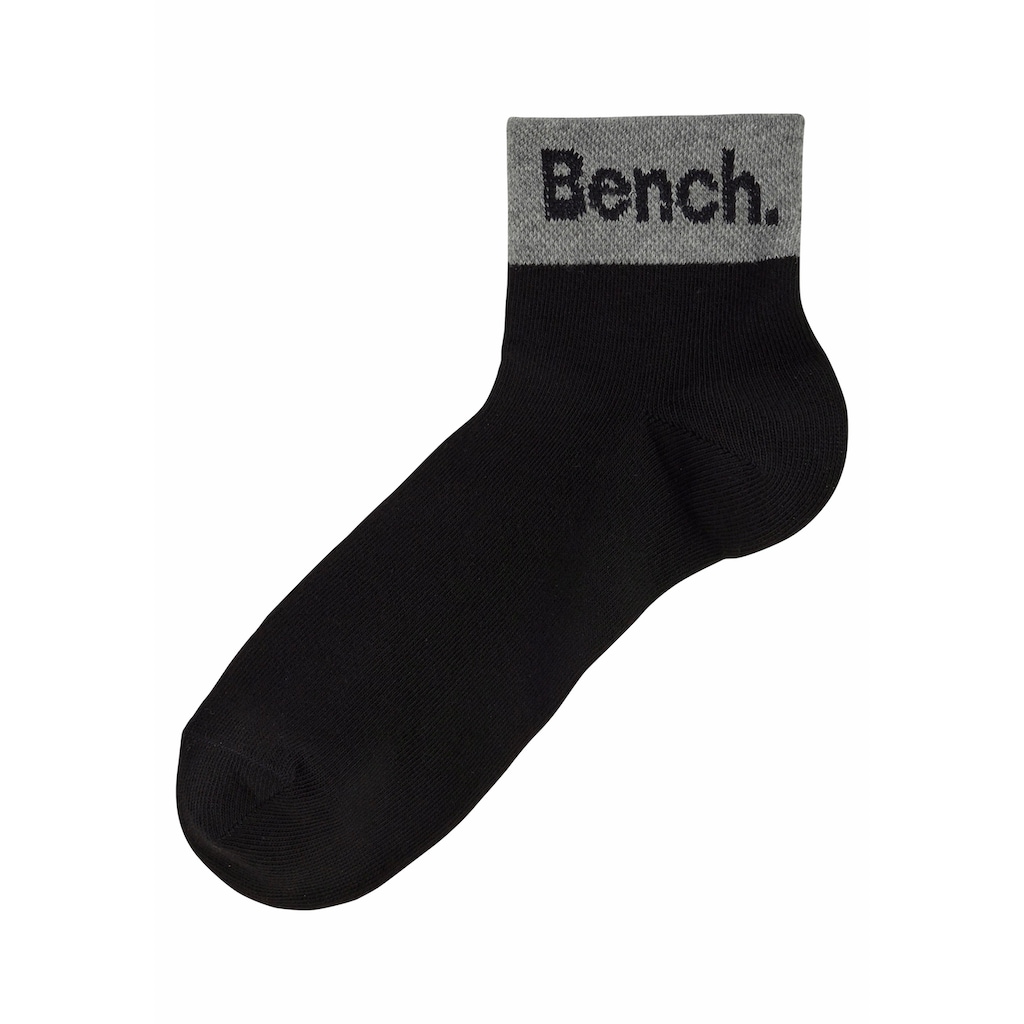 Bench. Kurzsocken, (Set, 8 Paar), mit eingestricktem Schriftzug am Bündchen