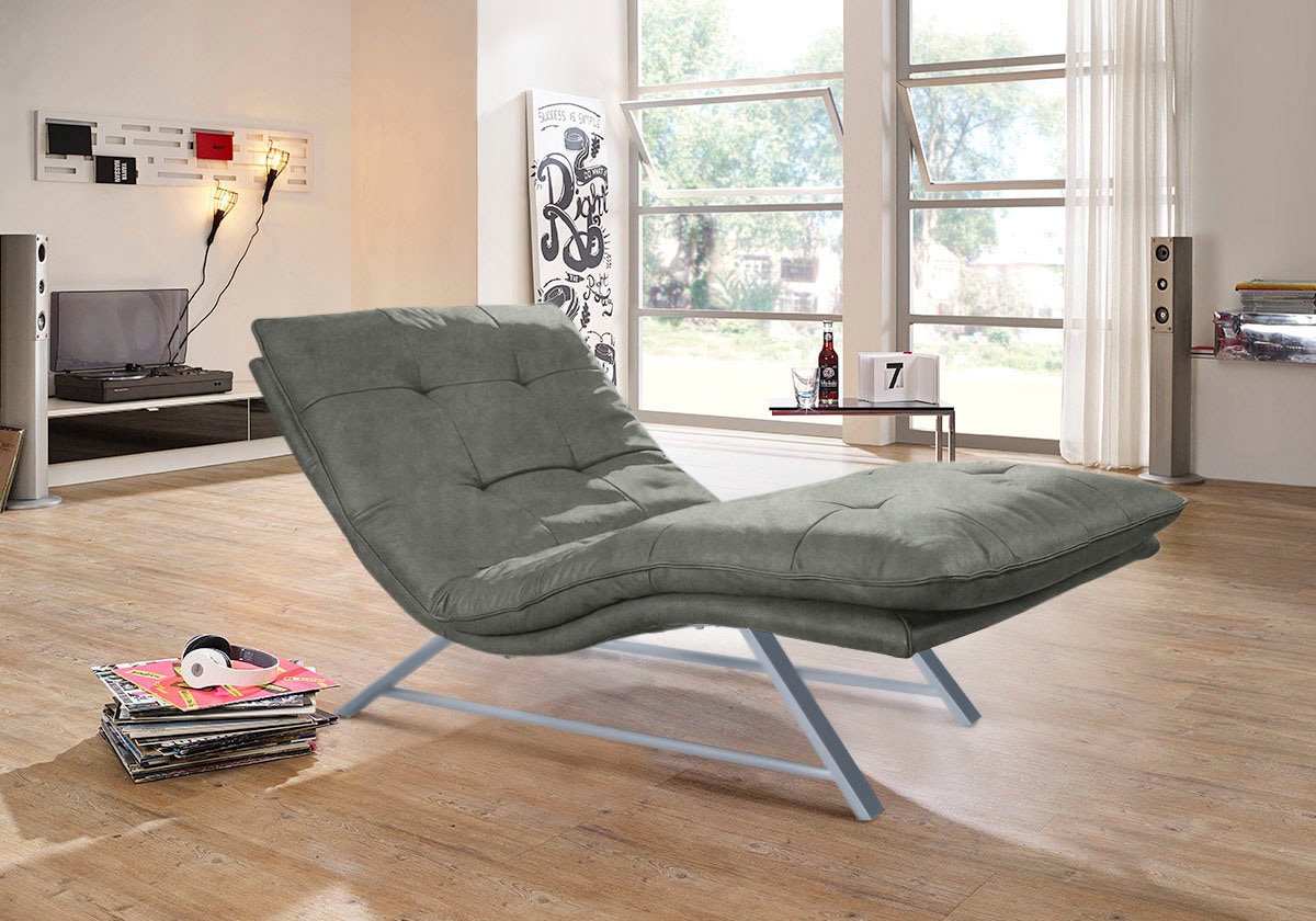 W.SCHILLIG Relaxliege »daily dreams« in Waffelkissen-Optik, wahlweise mit M günstig online kaufen