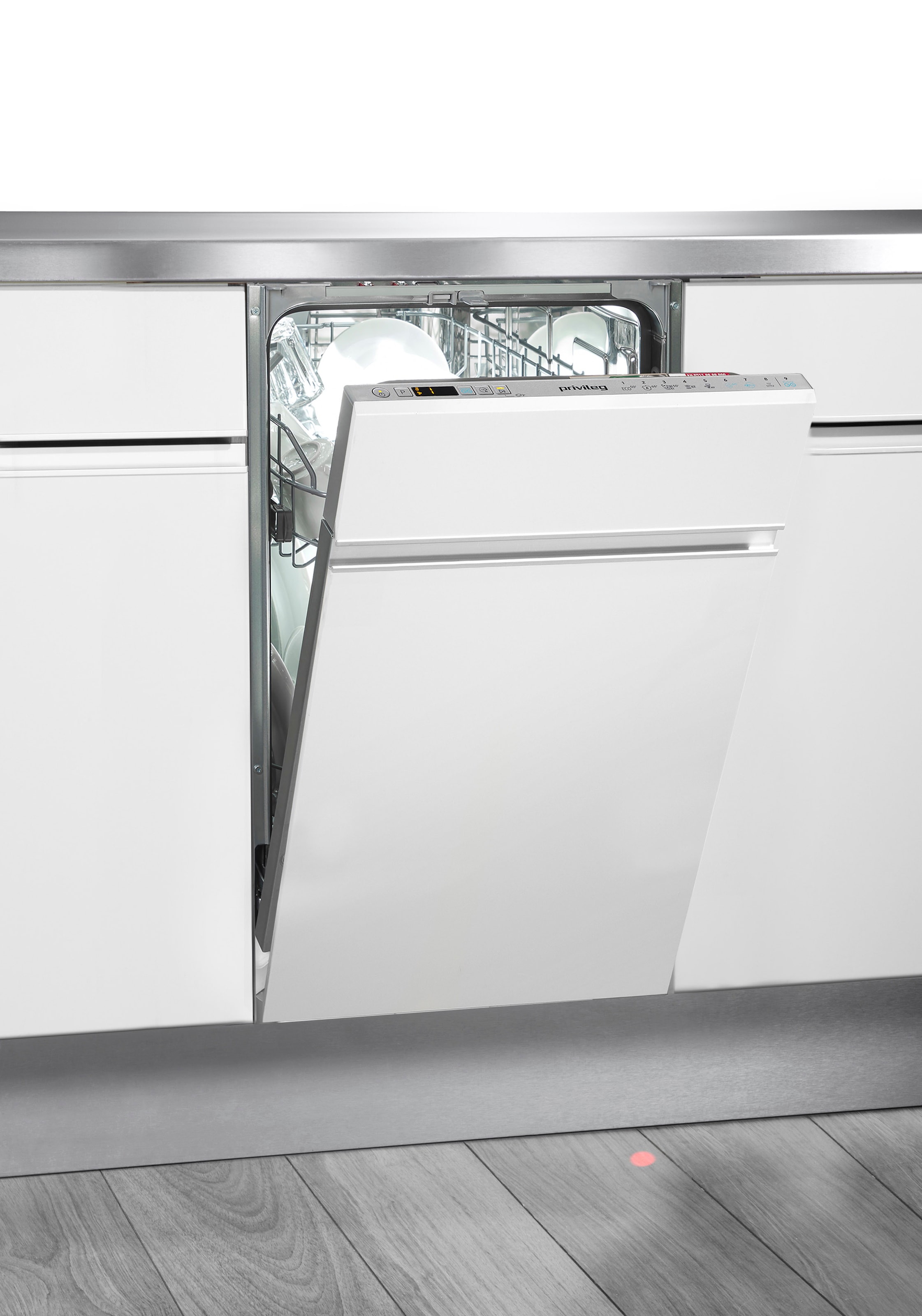 Privileg vollintegrierbarer Geschirrspüler »PV2IC10BS7LA0«, 10 Maßgedecke, Auto Door - automatisches Türöffnungssystem (abschaltbar)