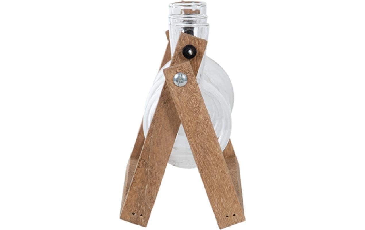 esschert design Dekovase »L 45437 cm, Braun/Transparent« Holzart: Paulownia (China)