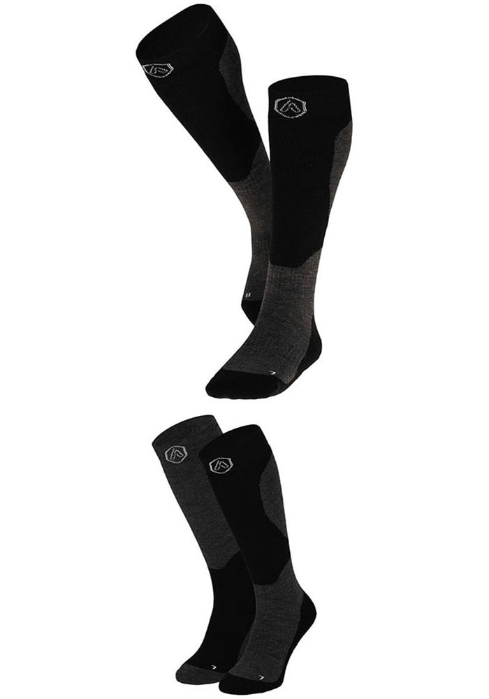 Apollo Kniestrümpfe »ADULTS SKI SOCKS DESIGN«, (2er Pack), mit Logostickerei