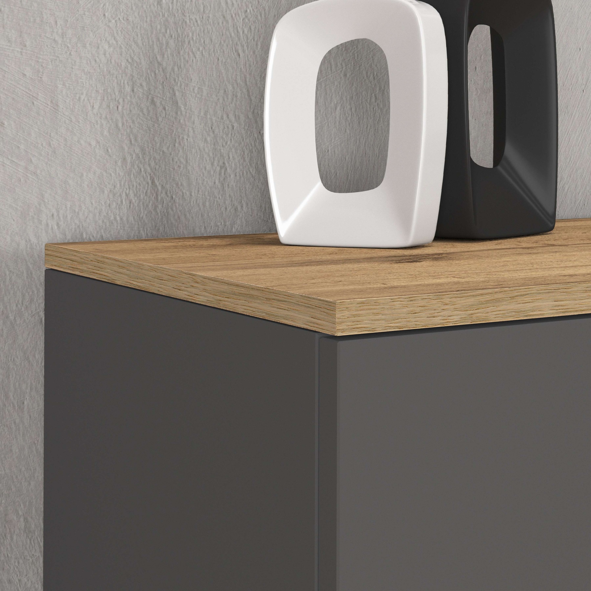 INOSIGN Sideboard »Sideboard ISEO, Kommode, Schrank, Kredenz« 1 Stk. tlg. stehend/hängend, 3 Türen, 6 Fächer, Breite 150 cm