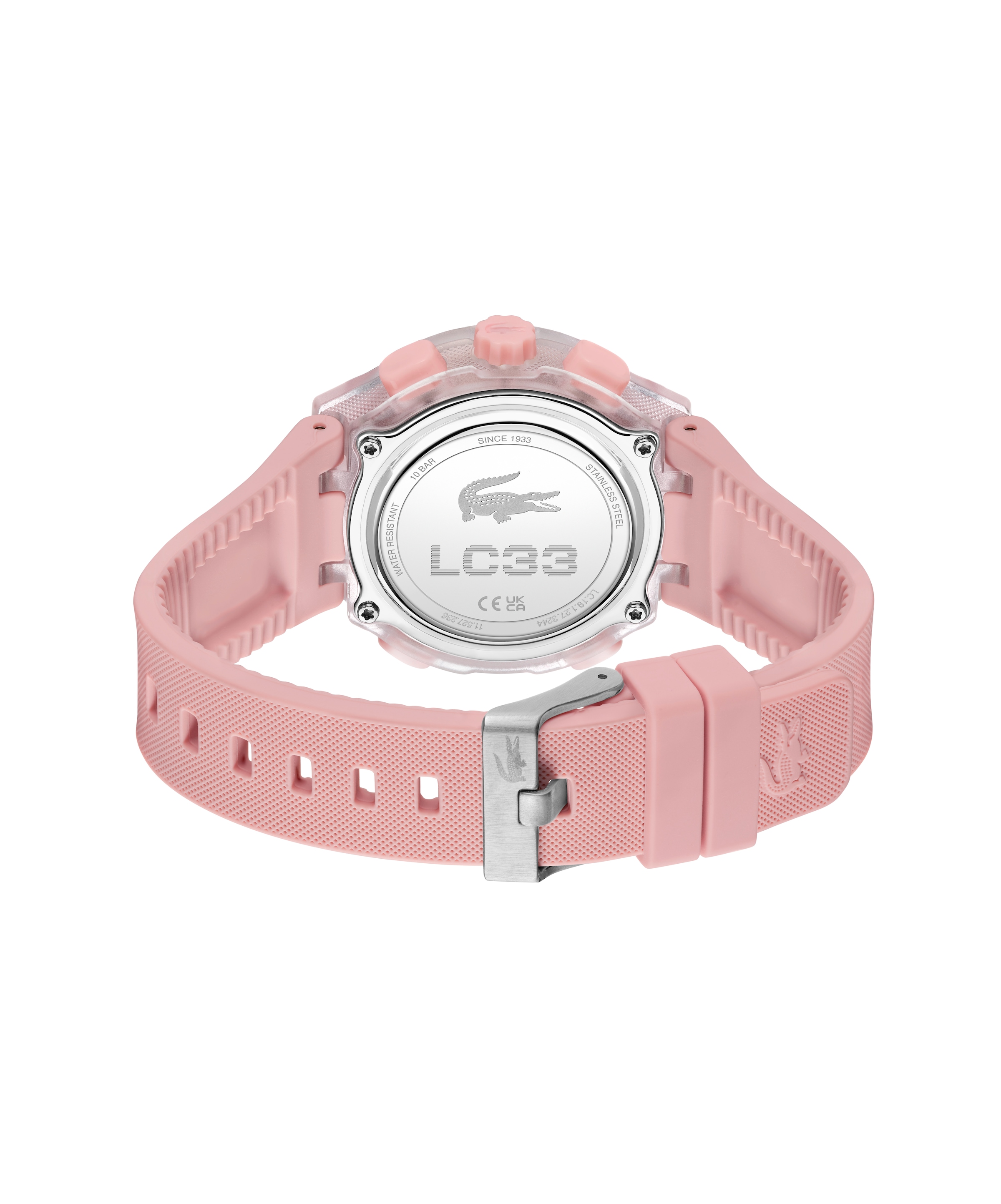 Lacoste Digitaluhr »LC33« Quarzuhr, Armbanduhr, Damenuhr, Herrenuhr, Silikonarmband, analog