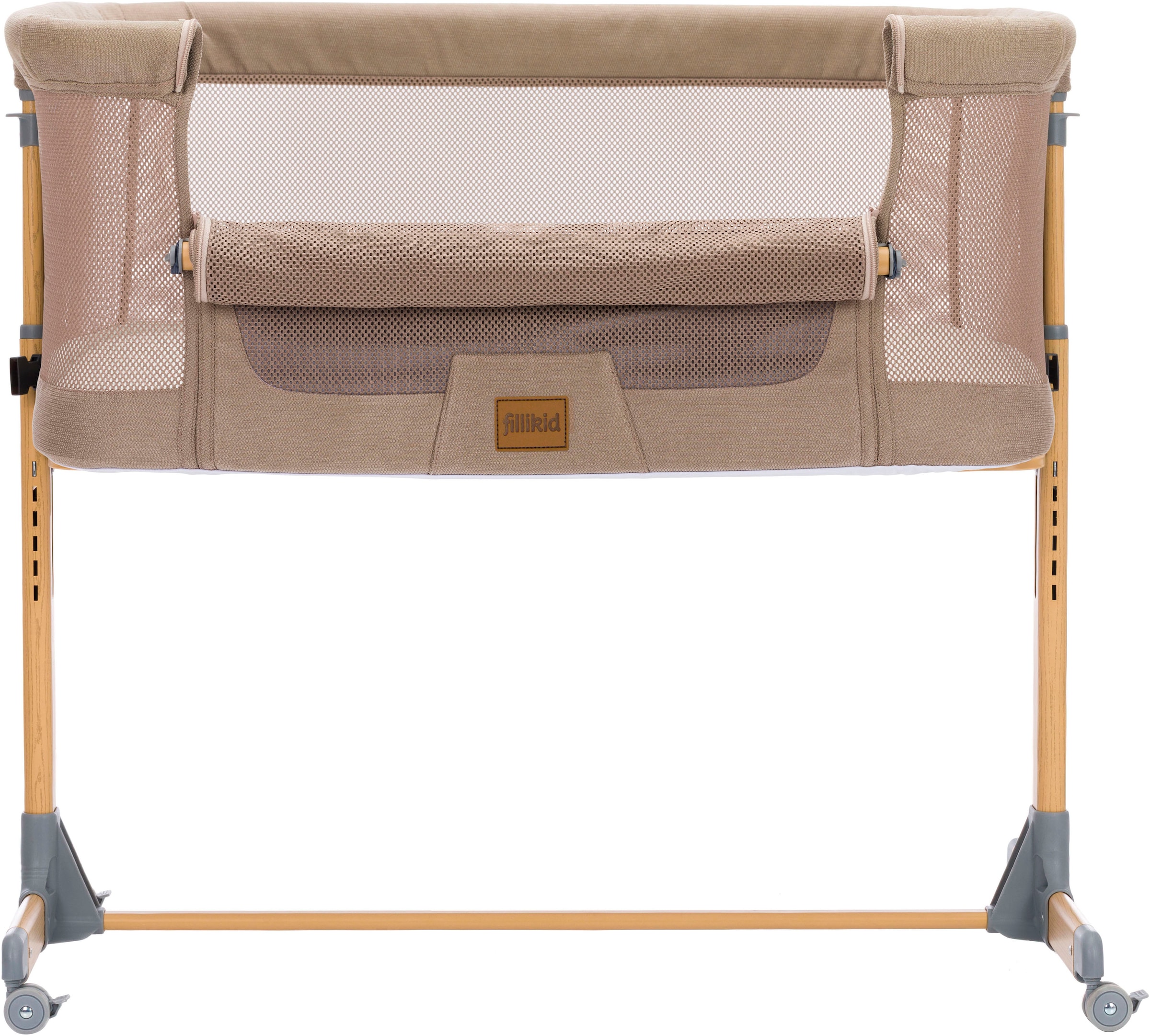 Fillikid Beistellbett »Air caramel inkl. Rollen«