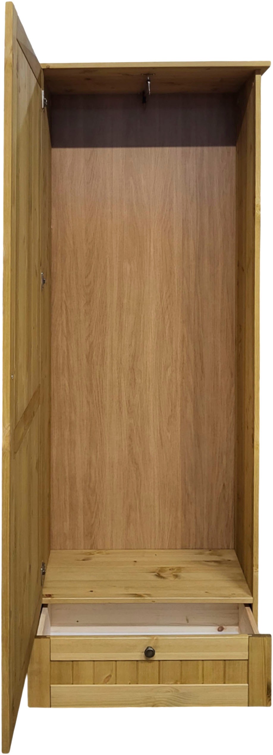 Home affaire Garderobenschrank »Juventus« 1 Stk. tlg. aus massiver Kiefer, Breite  67cm, mit Kleiderstange