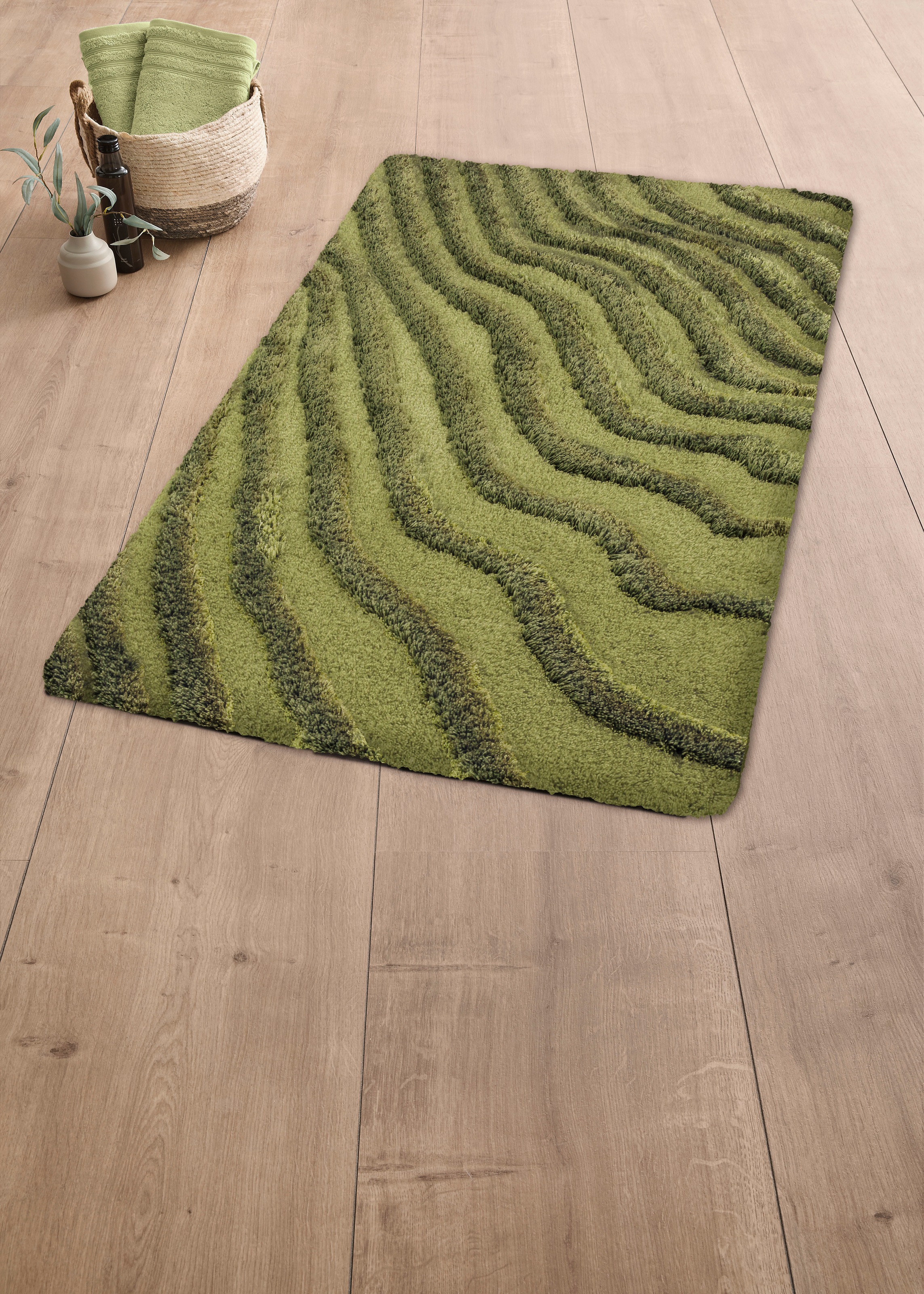 Kleine Wolke Badematte »Terrace« Höhe 23 mm rutschhemmend beschichtet fußbo günstig online kaufen