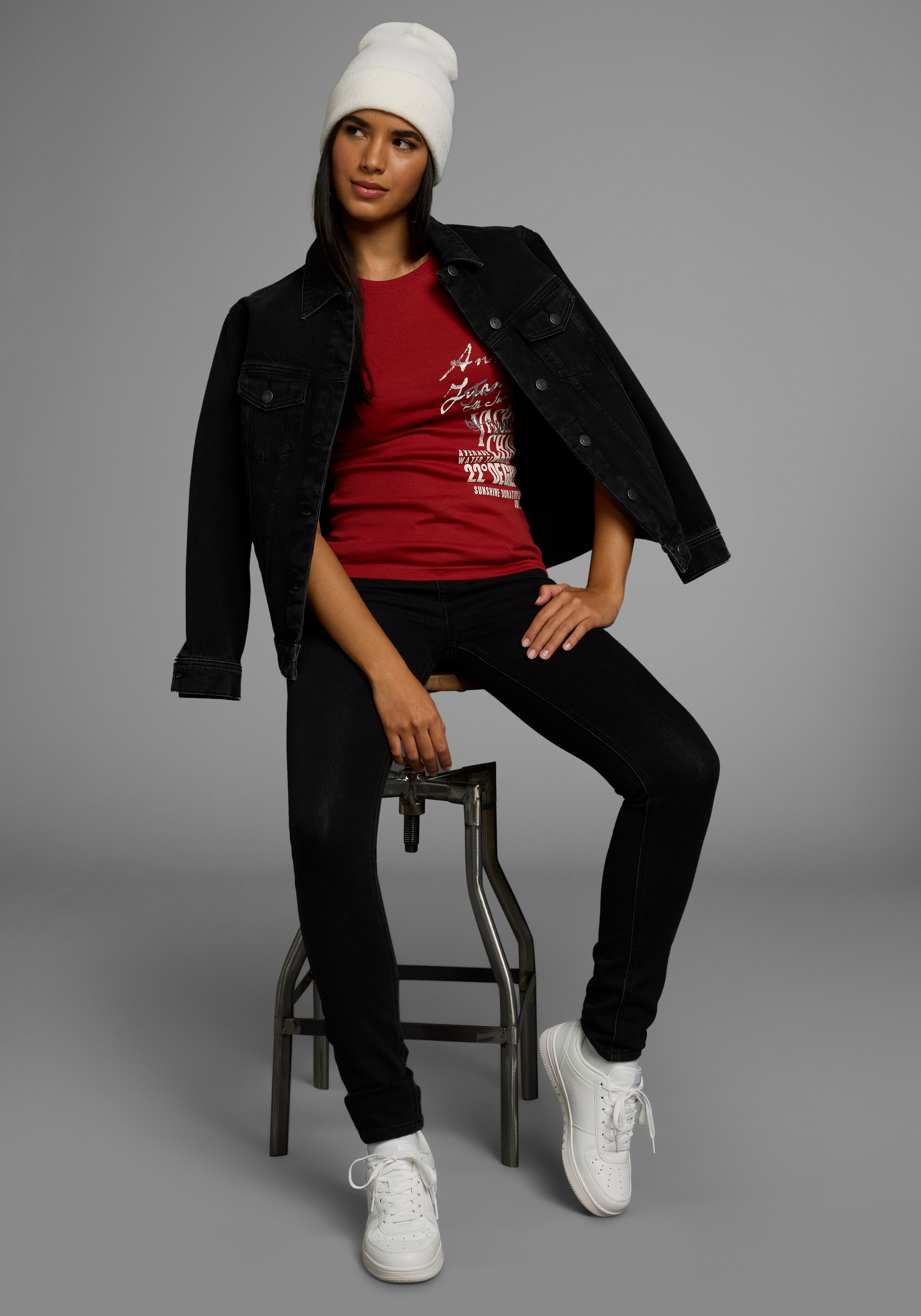 KangaROOS T-Shirt im Basic-Look mit Print