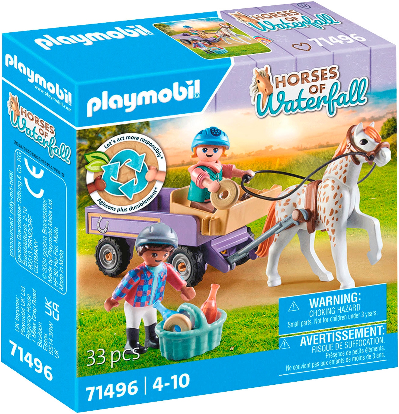 Playmobil® Konstruktions-Spielset »Ponykutsche (71496), Horses of Waterfall günstig online kaufen