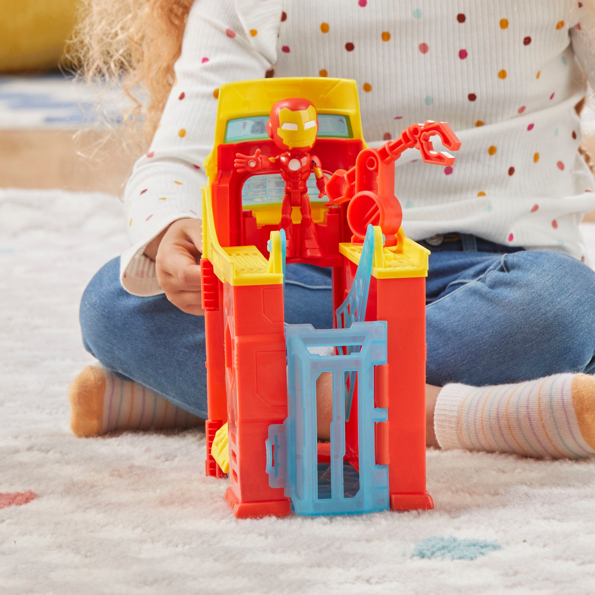 Hasbro Spielwelt »Marvel Spidey und seine Super-Freunde, Iron Mans Turm«, inklusive Figur