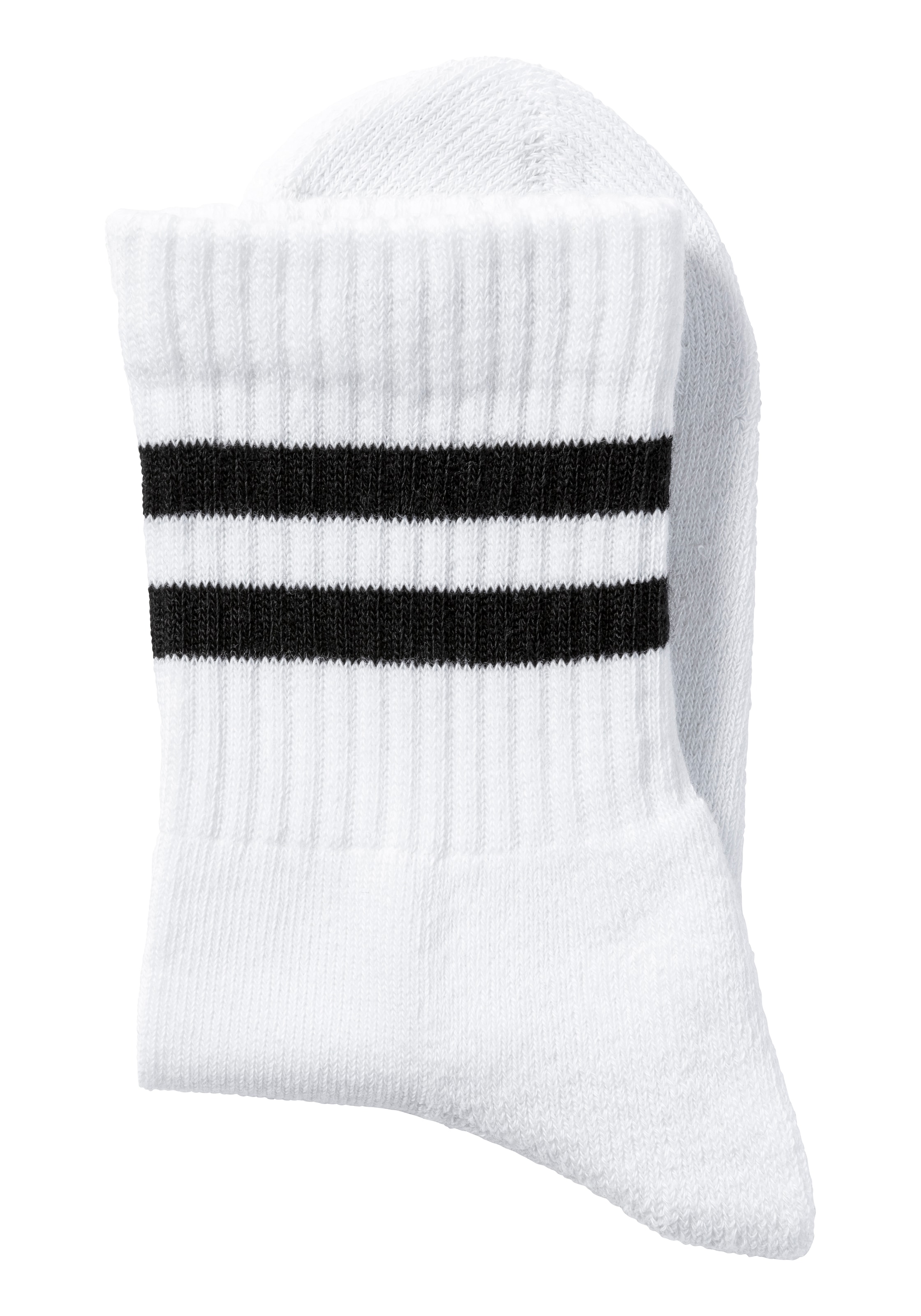 H.I.S Sportsocken Packung, 6 Paar tlg. klassische Tennissocken mit Streifen
