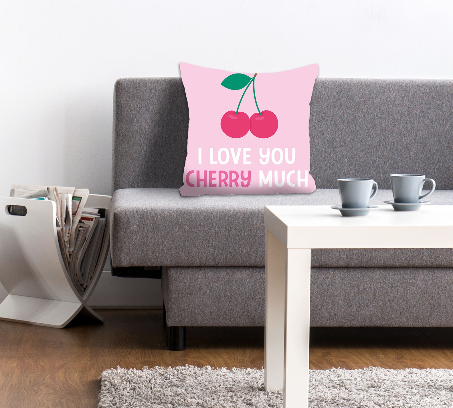 queence Dekokissen »I LOVE YOU CHERRY MUCH«, Kissenhülle ohne Füllung, 1 St günstig online kaufen
