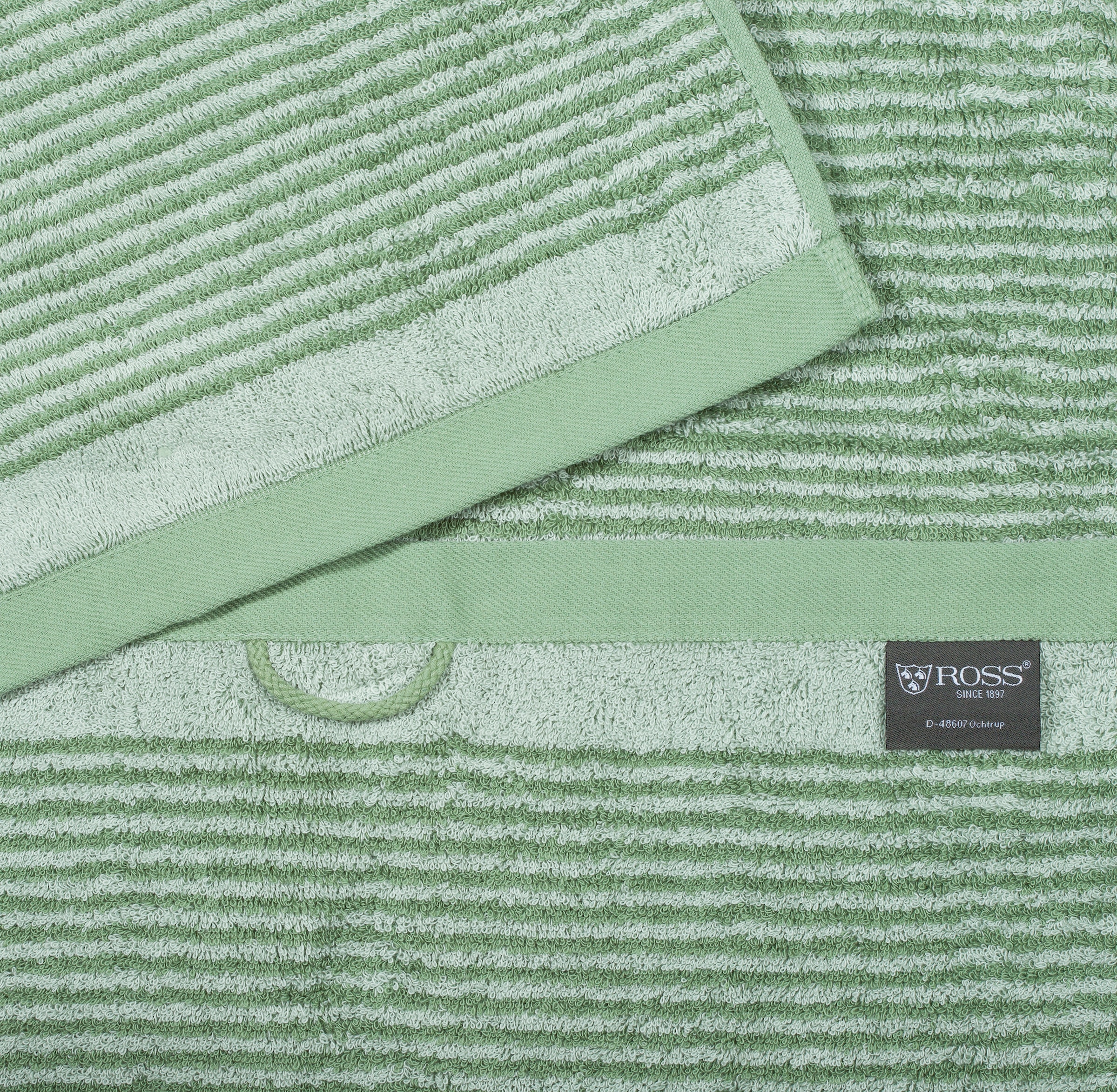 ROSS Duschtuch »schmaler Querstreifen« aus feinster Baumwolle