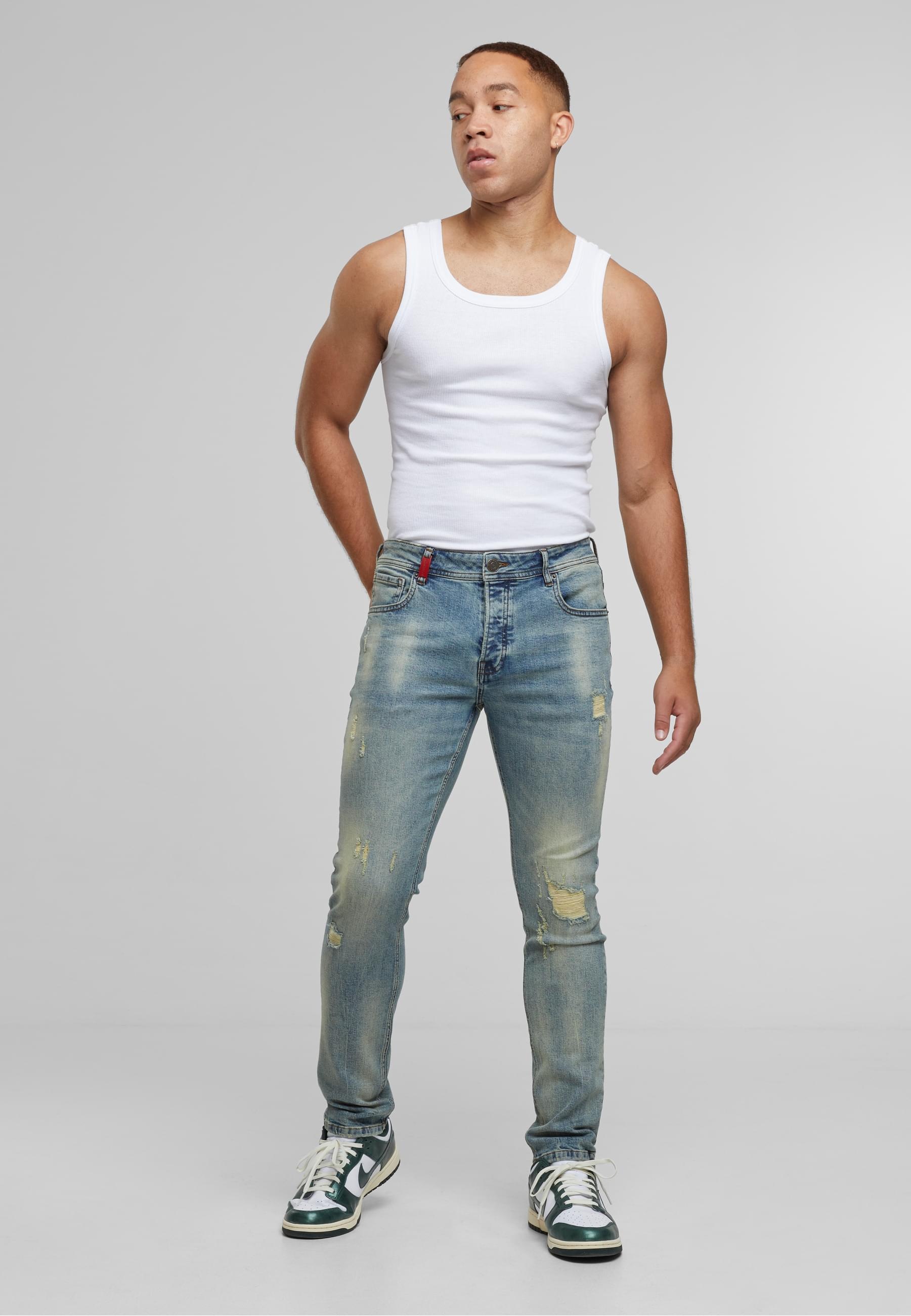 2Y Premium Bequeme Jeans »2Y Premium 2Y CARLOS DESTROYED SLIM FIT JEANS«