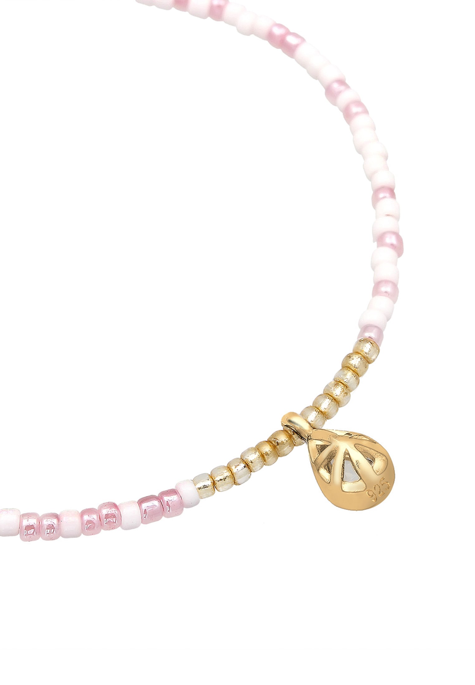 Elli Armband »Beads Trend Basic Mondstein 925 Sterling Silber«