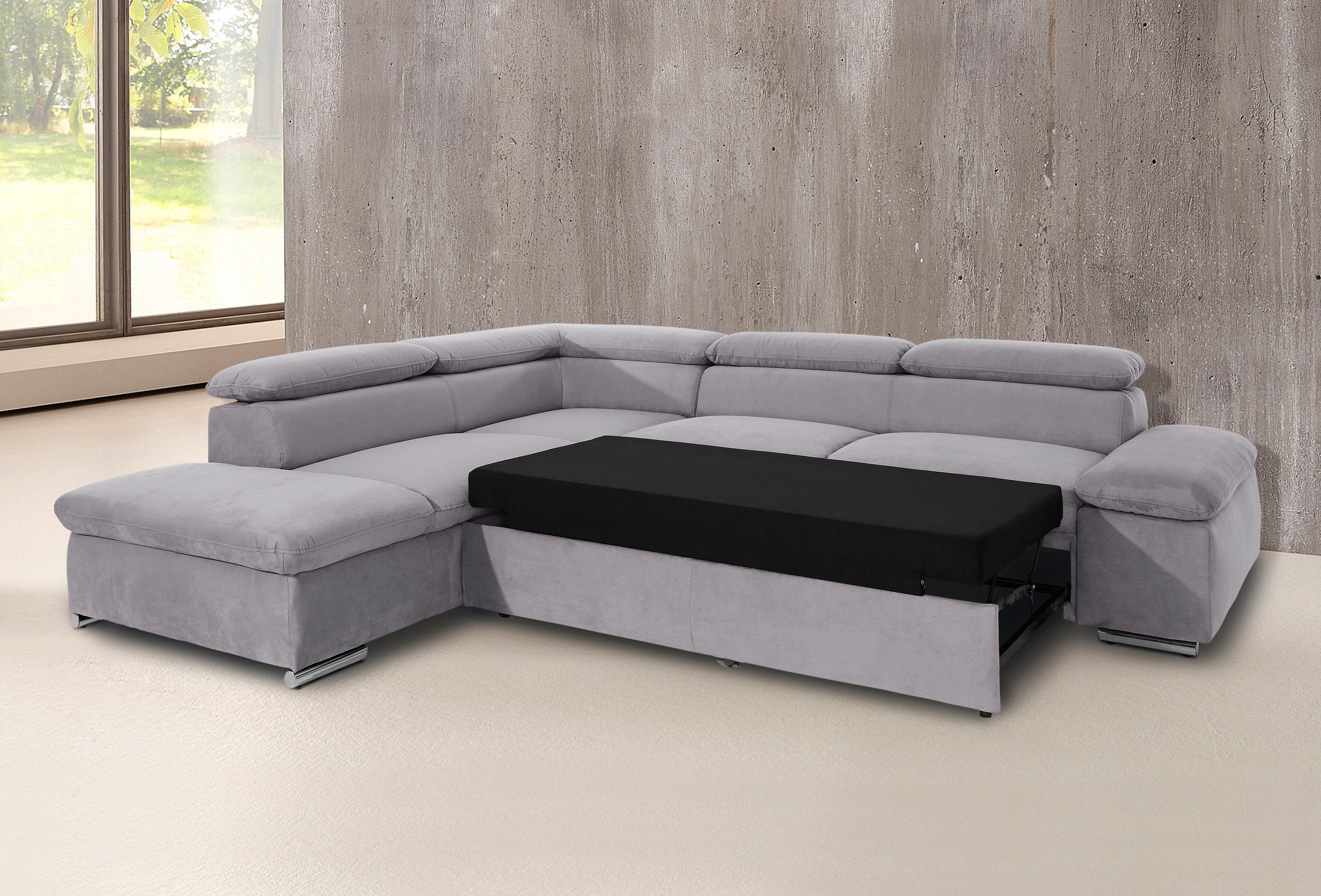 sit&more Ecksofa »Alcatraz L-Form«, wahlweise mit Bettfunktion günstig online kaufen