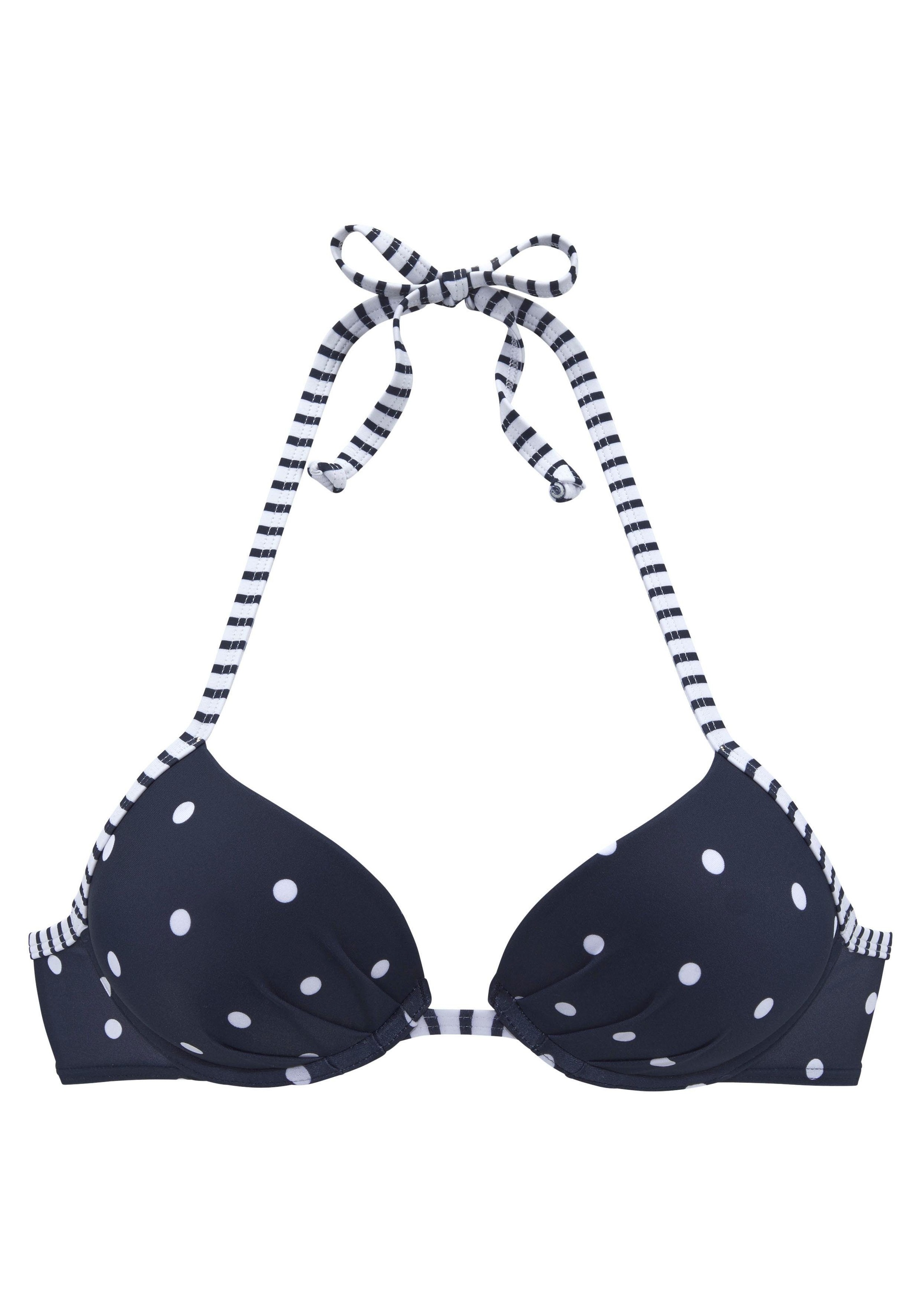 s.Oliver Push-Up-Bikini-Top »Audrey«, mit Punkten und Streifen