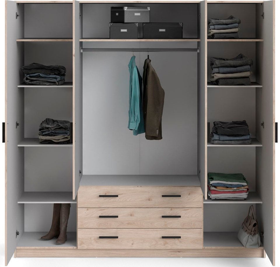 INOSIGN Kleiderschrank »Sprint Drehtürenschrank, Aufbewahrung Kasten Schrank Stauraum«, Breite 98,5/147 oder 195,5 cm, je mit Einlegeböden und Kleiderstange
