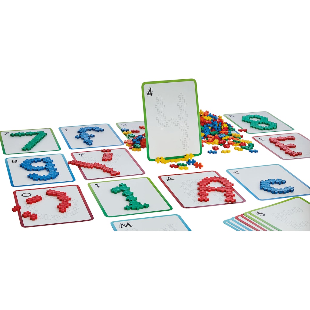 PLUS-PLUS Spielbausteine »Kreativ Bausteine ABC & 123«, (600 St.)