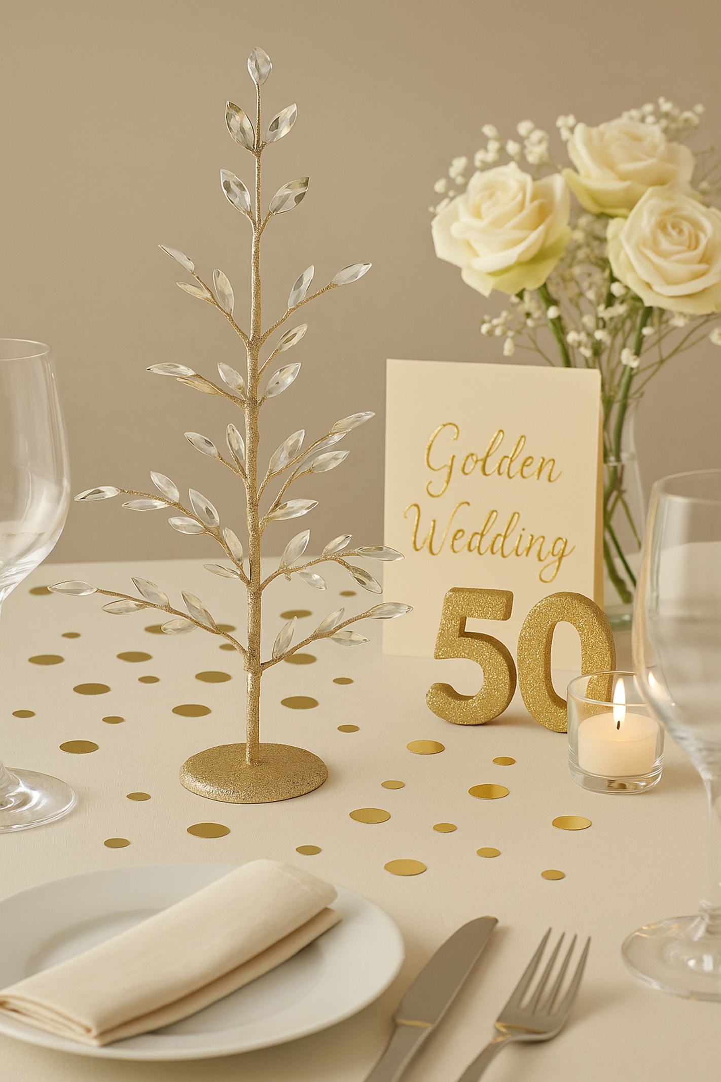 I.GE.A. Kunstbaum »Dekobaum mit Acryl-Steinchen«