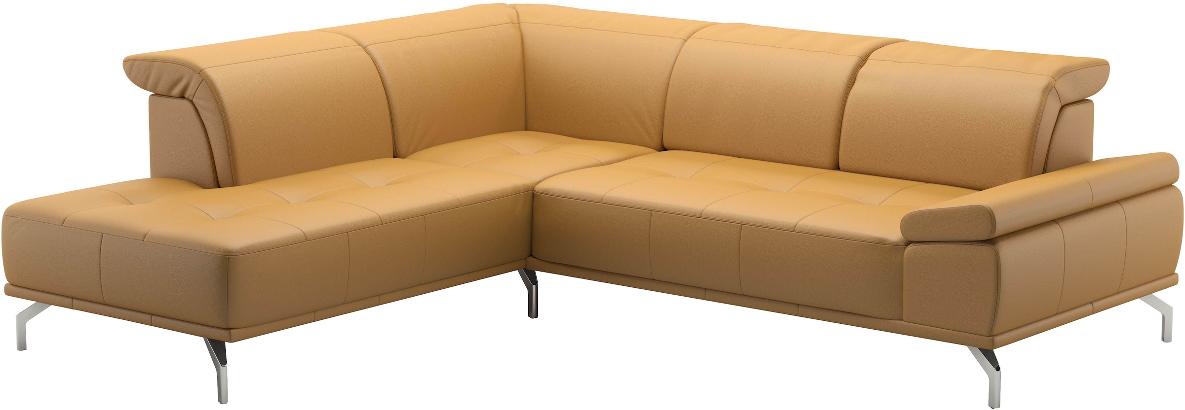 Places of Style Ecksofa »Caluna«, Inkl.Sitztiefenverstellung, wahlweise mit Kopf- und Armteilverstellung