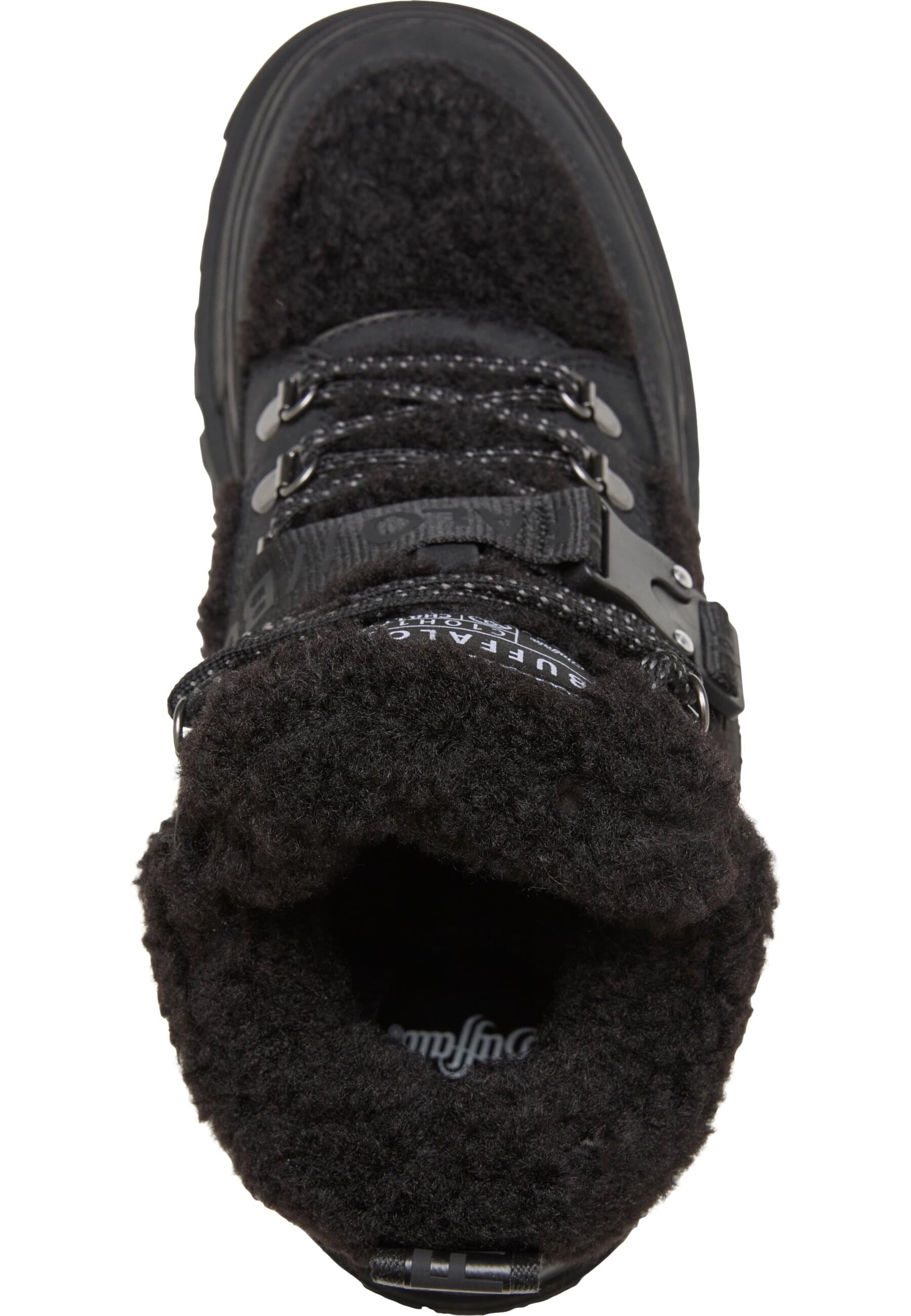 Buffalo Stiefel »Buffalo ASPHA COM MID WARM - VEGAN NUBUCK/FUR - BLACK«