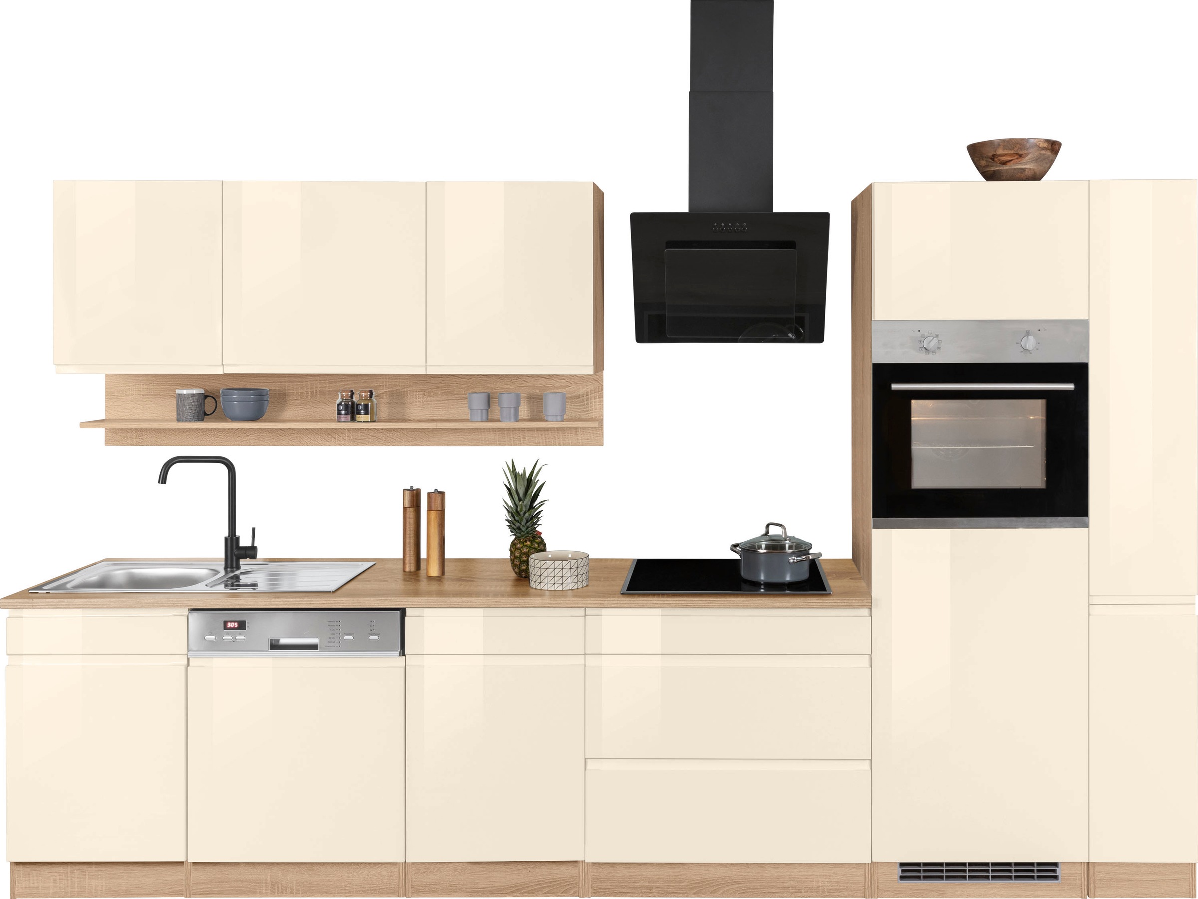 KOCHSTATION Küchenzeile »KS-Virginia« Breite 330 cm, ohne E-Geräte günstig online kaufen