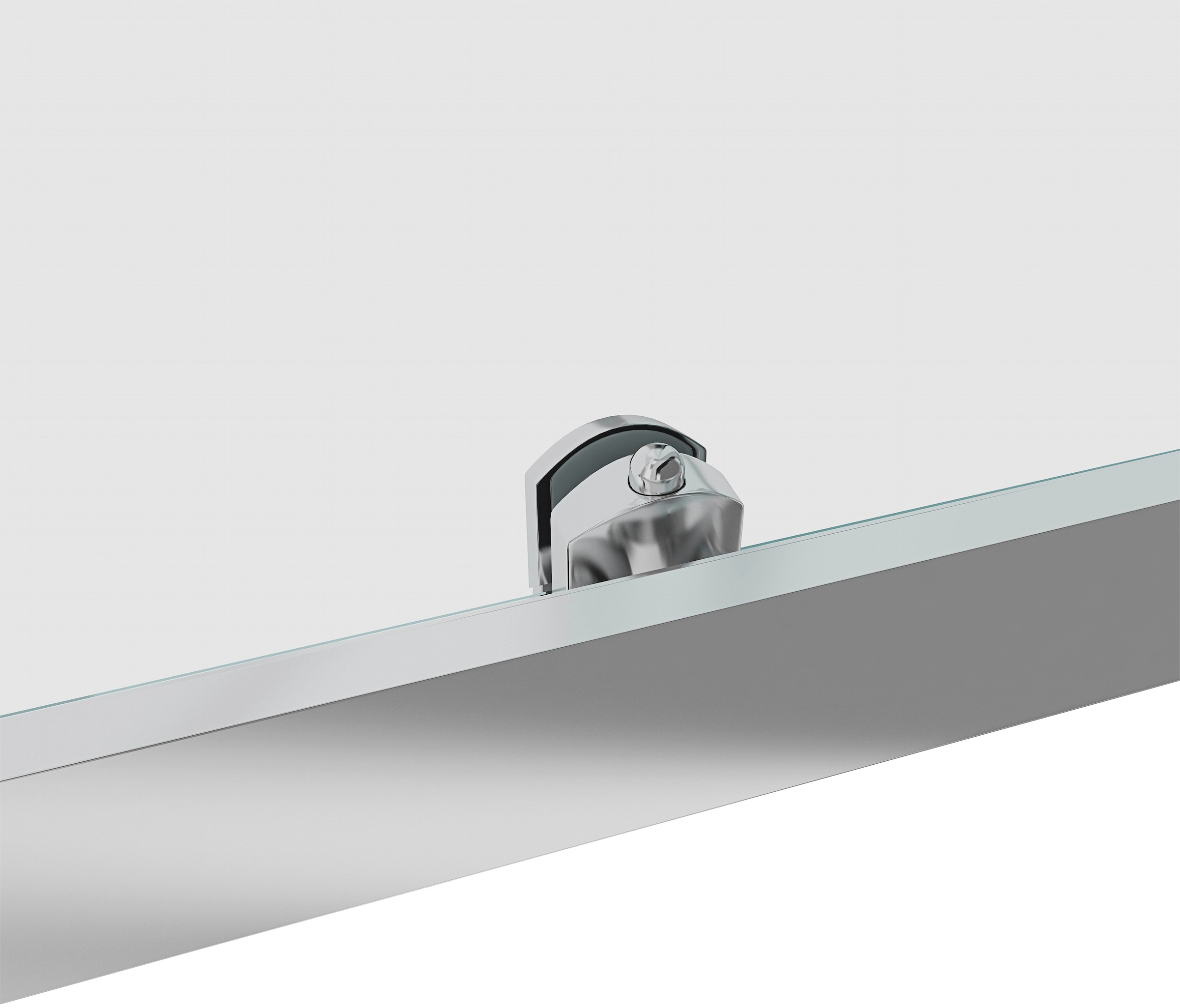 Marwell Eckdusche »Glasdusche Flexi 90x90x190 cm«, Variable Breite 77 cm bis 90 cm, Duschkabine mit Eckeinstieg
