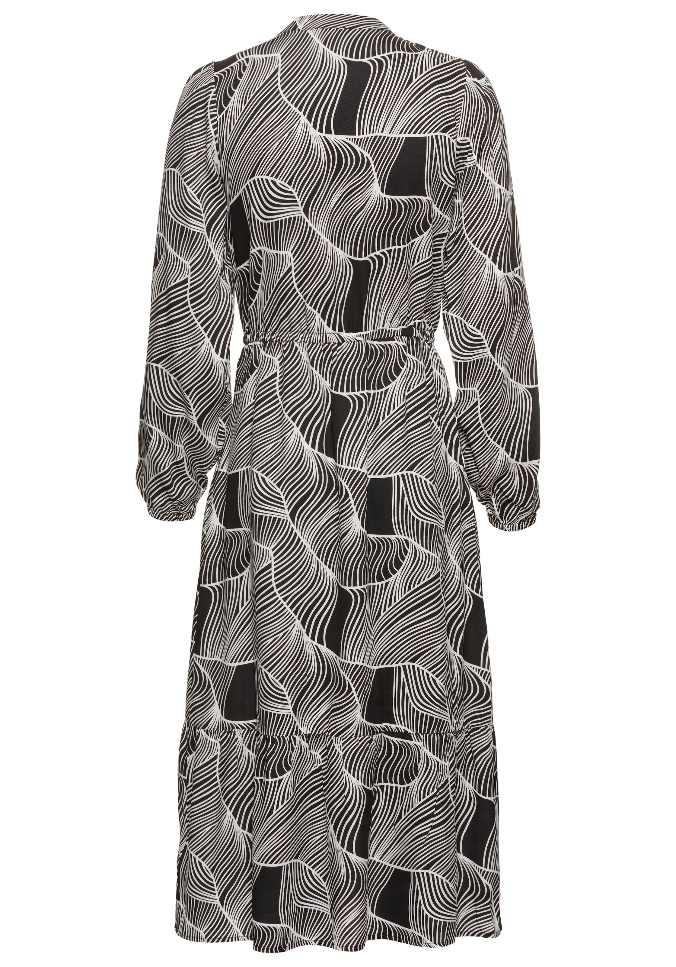 HECHTER PARIS Midikleid Außentasche mit modischen Print