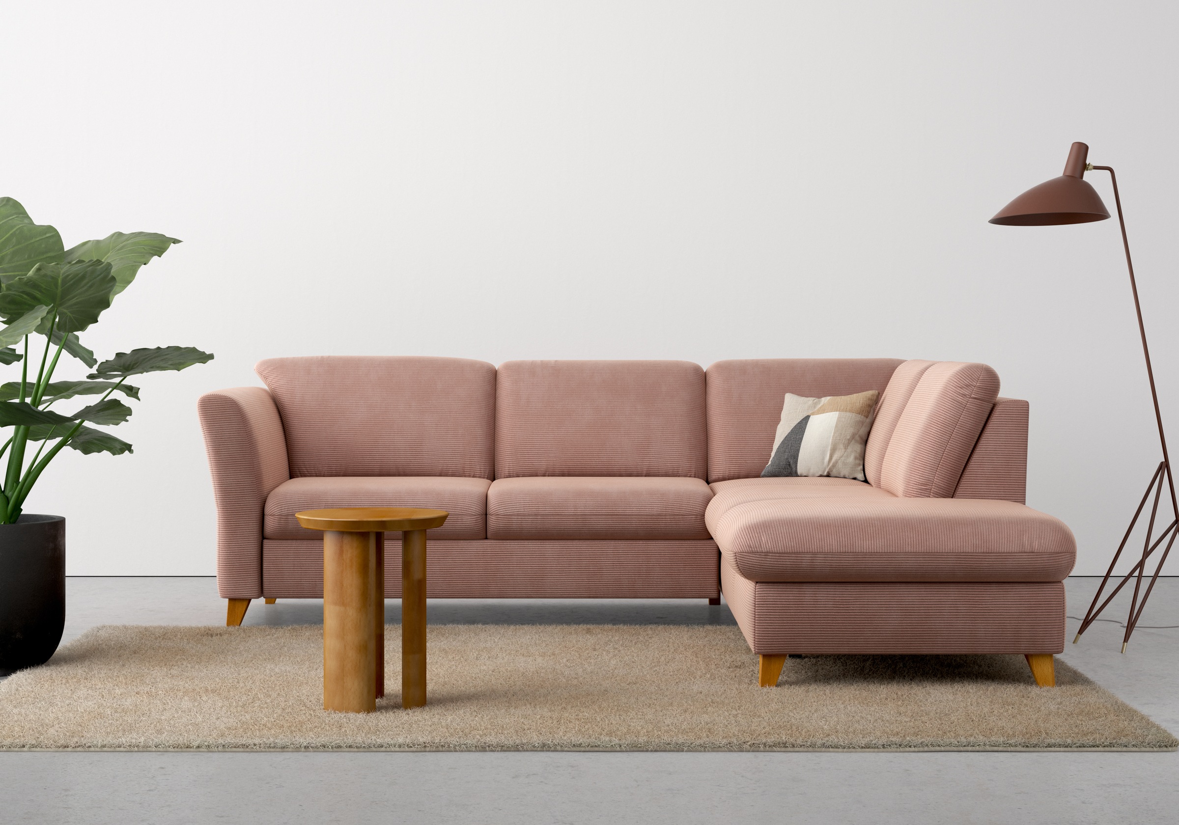 Home affaire Ecksofa »Trelleborg L-Form« wahlweise mit Bettfunktion und Bettkasten, inkl. Federkern-Polsterung