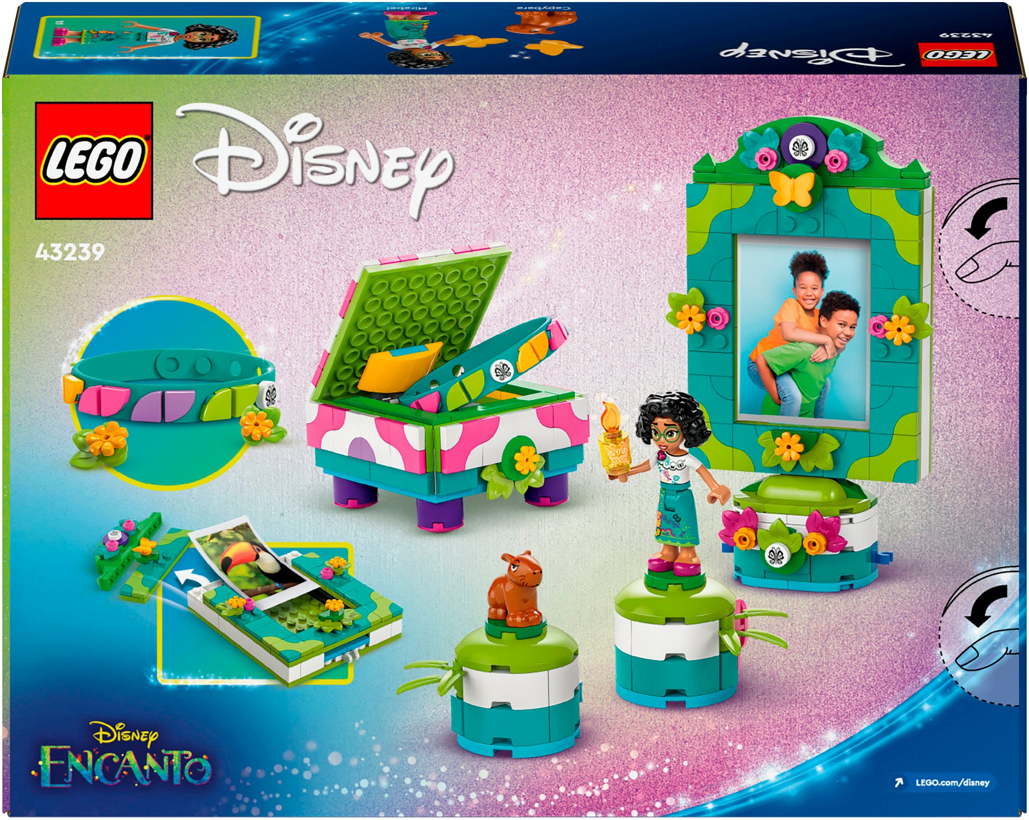LEGO® Konstruktionsspielsteine »Mirabels Fotorahmen und Schmuckkassette (43239), LEGO® Disney Classic«, (334 St.), Made in Europe