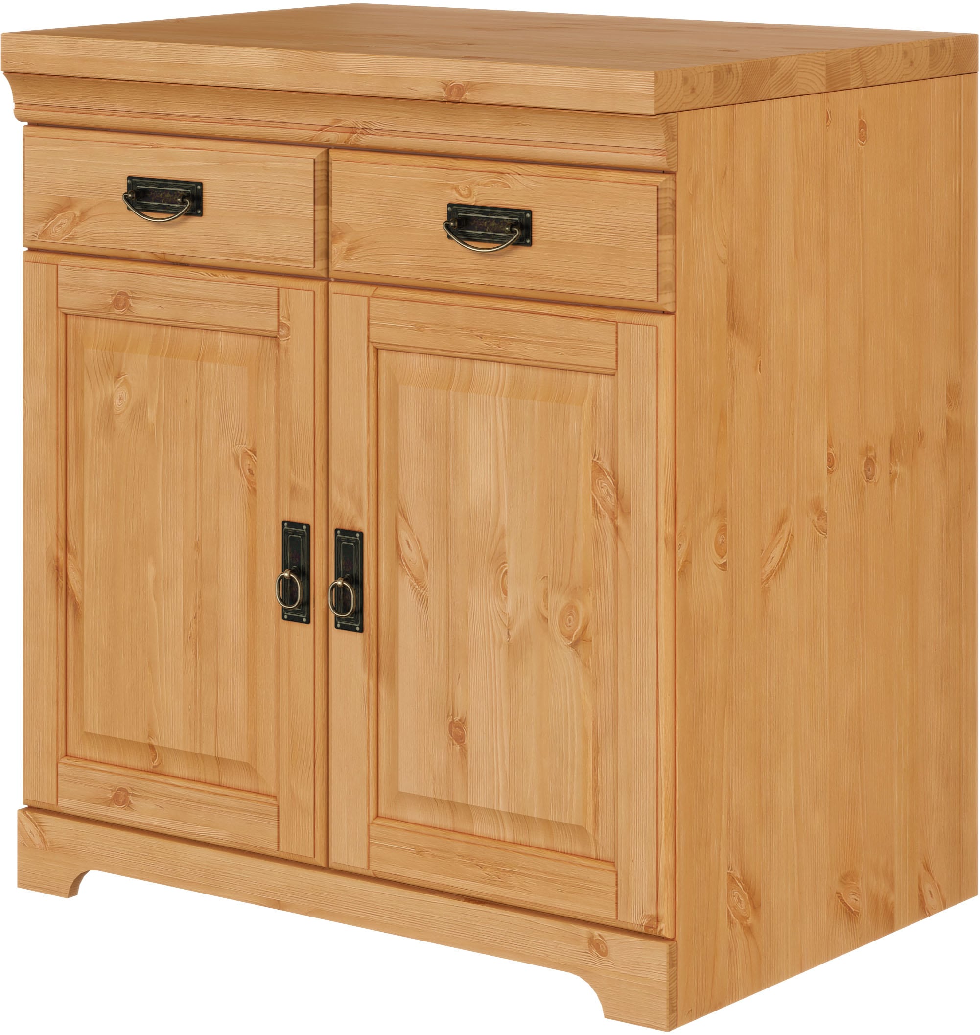 Home affaire Spülenschrank »Rügen«, Breite 80 cm, Kiefer massiv, mit 2 Türen