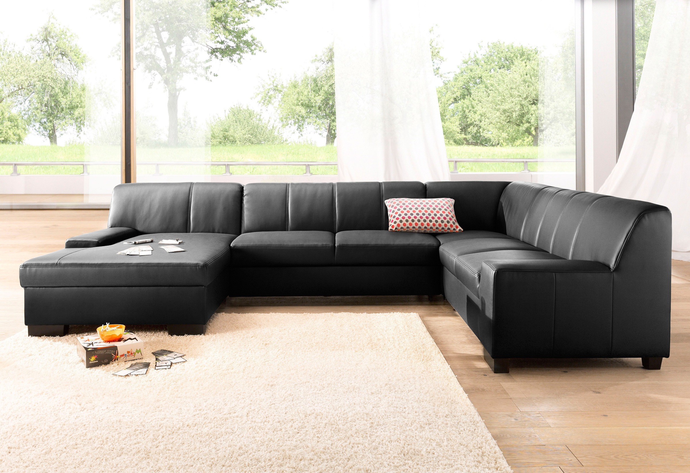 DOMO collection Wohnlandschaft »Norma, mit Kunstleder- oder Lederbezug, vie günstig online kaufen