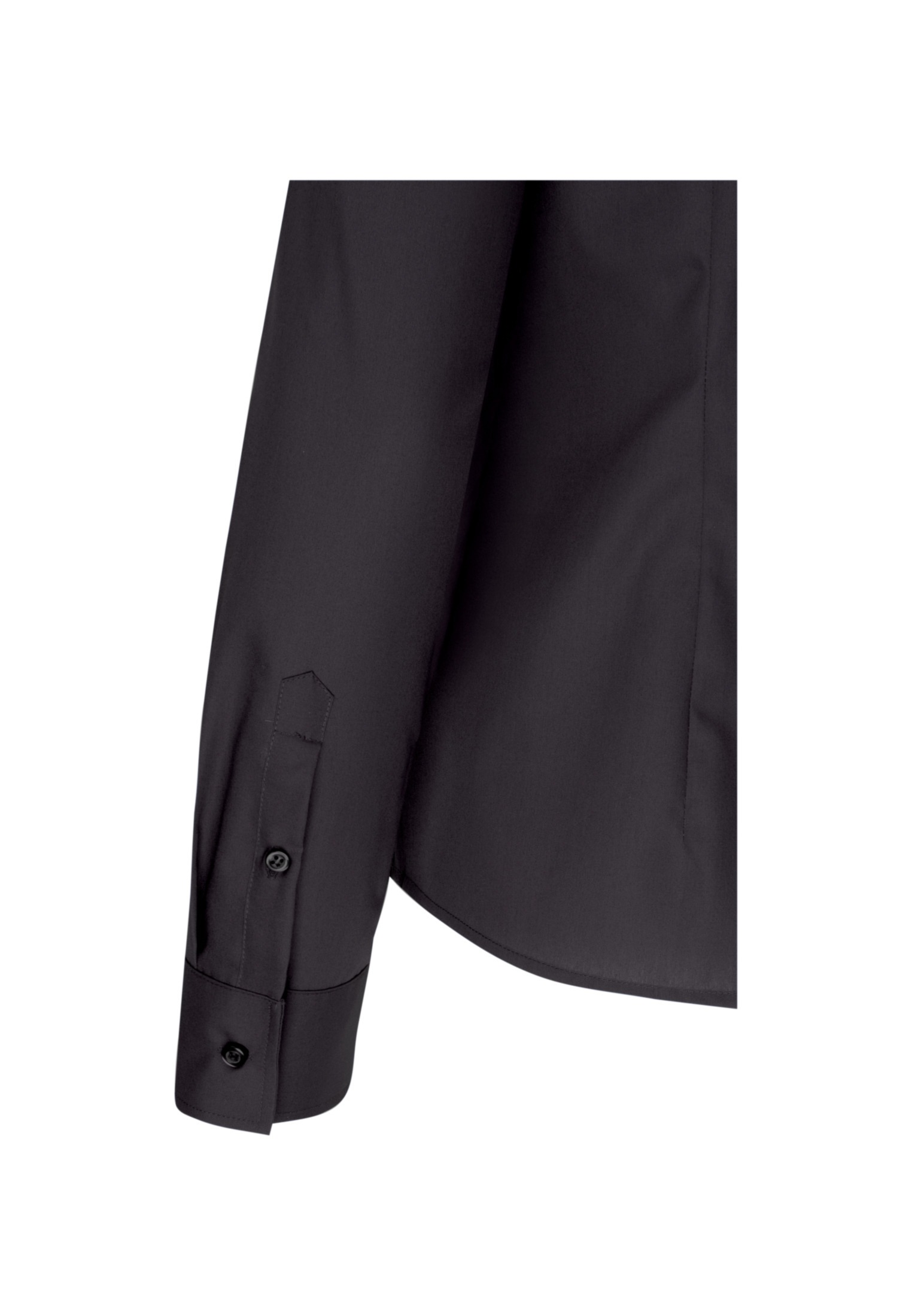 seidensticker Hemdbluse »Schwarze Rose«, Langarm Kragen Uni