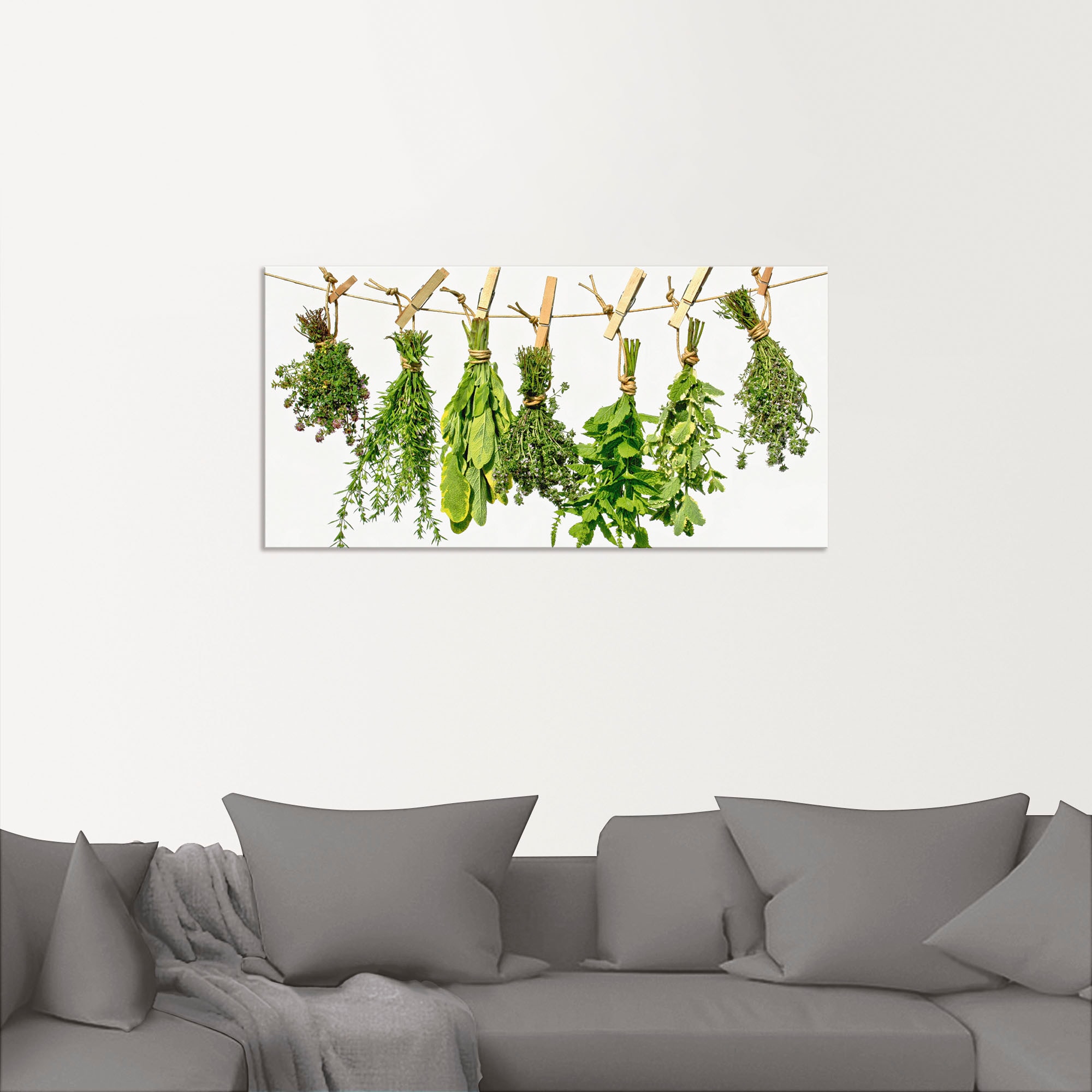 Artland Wandbild »Kräuter«, Pflanzen, (1 St.), als Alubild, Outdoorbild, Leinwandbild, Poster, Wandaufkleber