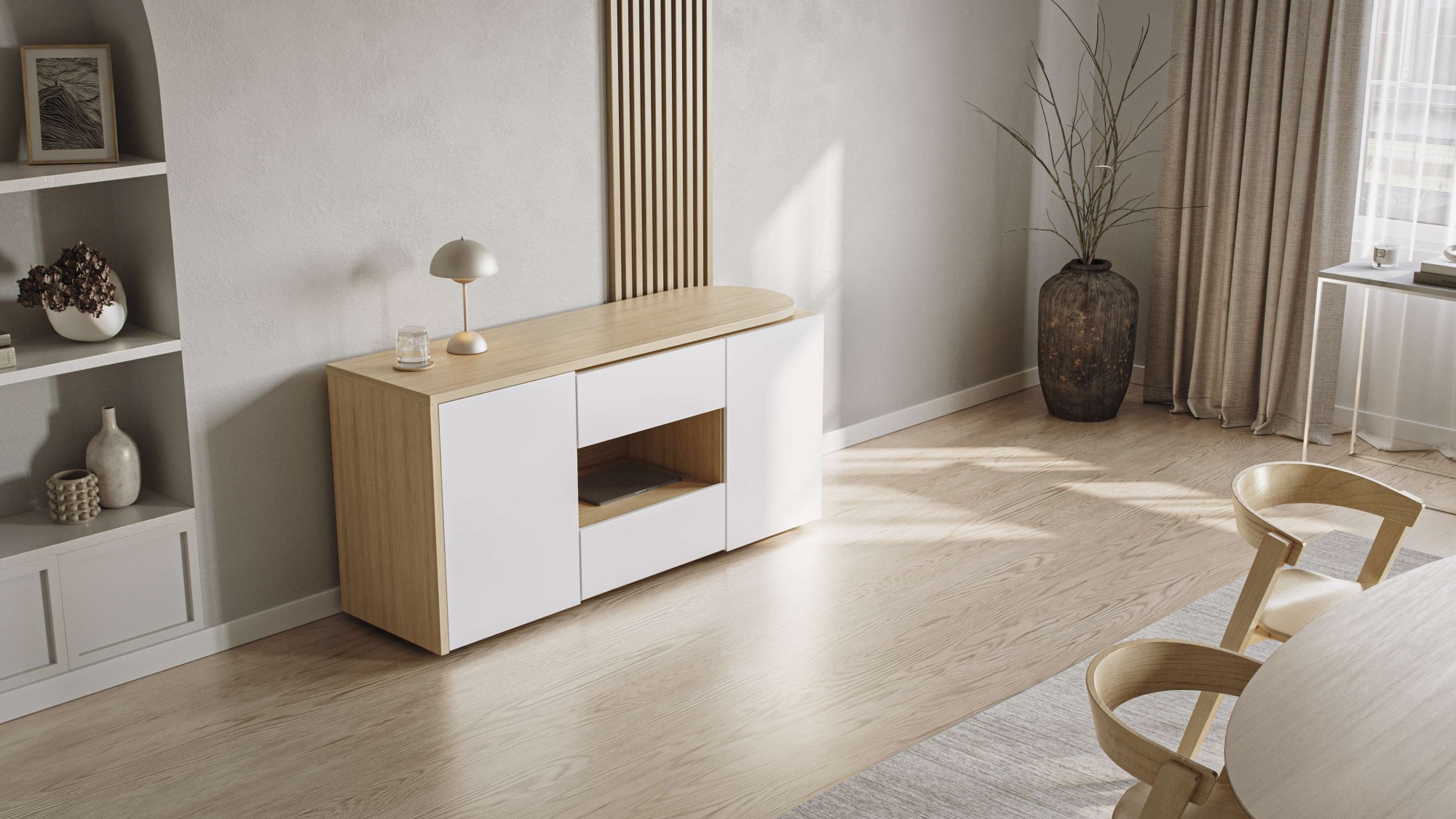 TemaHome Sekretär »ein Sideboard und Schreibtisch, ausziehbar, über Eck,«, günstig online kaufen