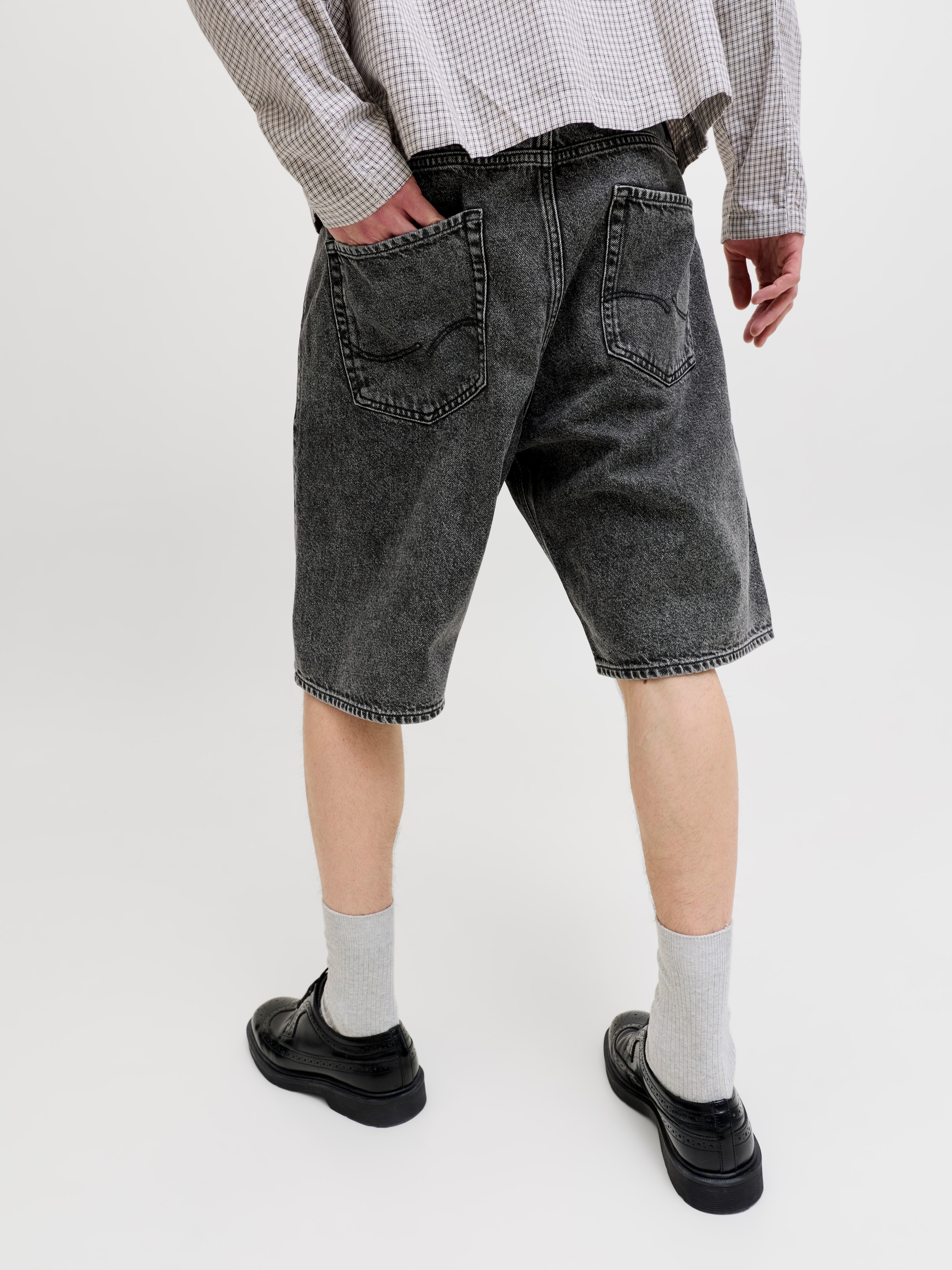 Jack & Jones Jeansshorts »JJIALEX JJORIGINAL SHORTS SQ 734 ST LN« Baumwolle, baggy fit