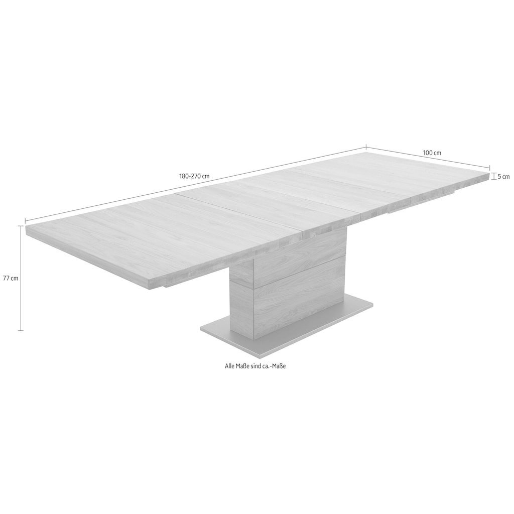 MCA furniture Esstisch »Corato A«, Esstisch Massivholz ausziehbar