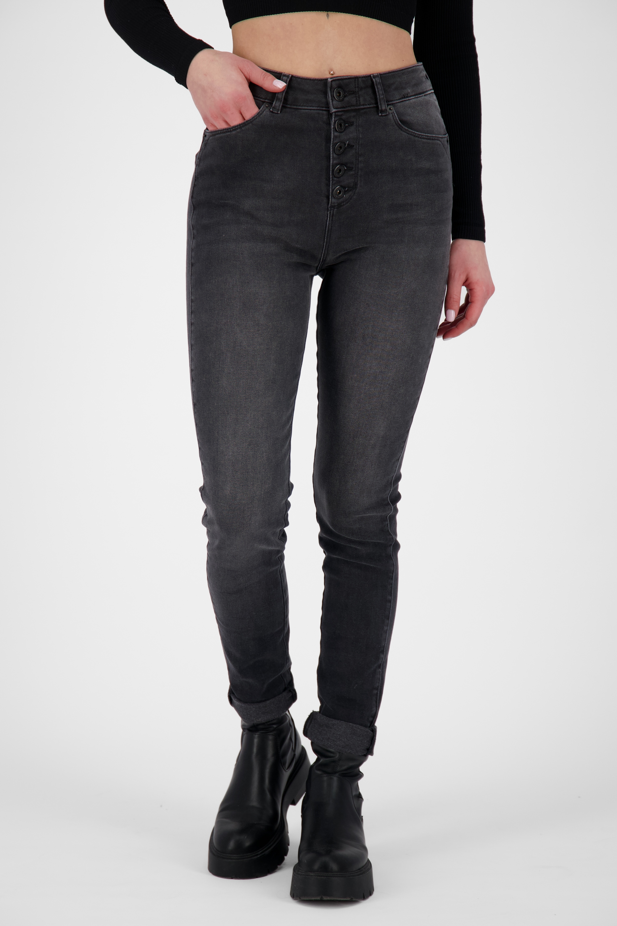 Alife & Kickin Mom-Jeans »Damen LeonoraAK DNM Q«