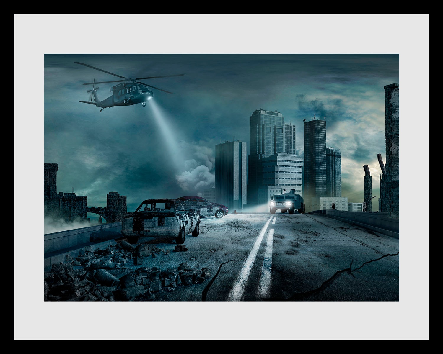 queence Bild »SEARCHING«, Städte-Stadt-Flugzeuge-Himmel-Wolken, (1 St.), HD günstig online kaufen