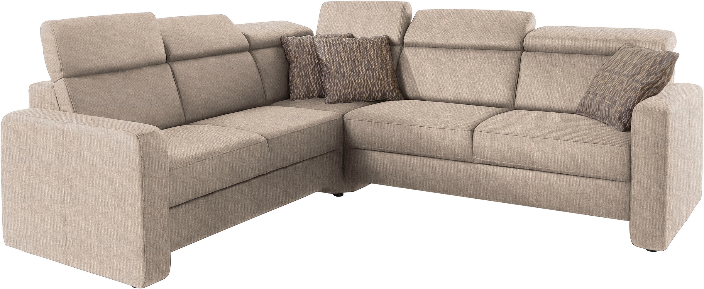 sit&more Ecksofa »Bologna L-Form«, Kopfteilverstellung, wahlweise mit Bettfunktion und Schubkasten